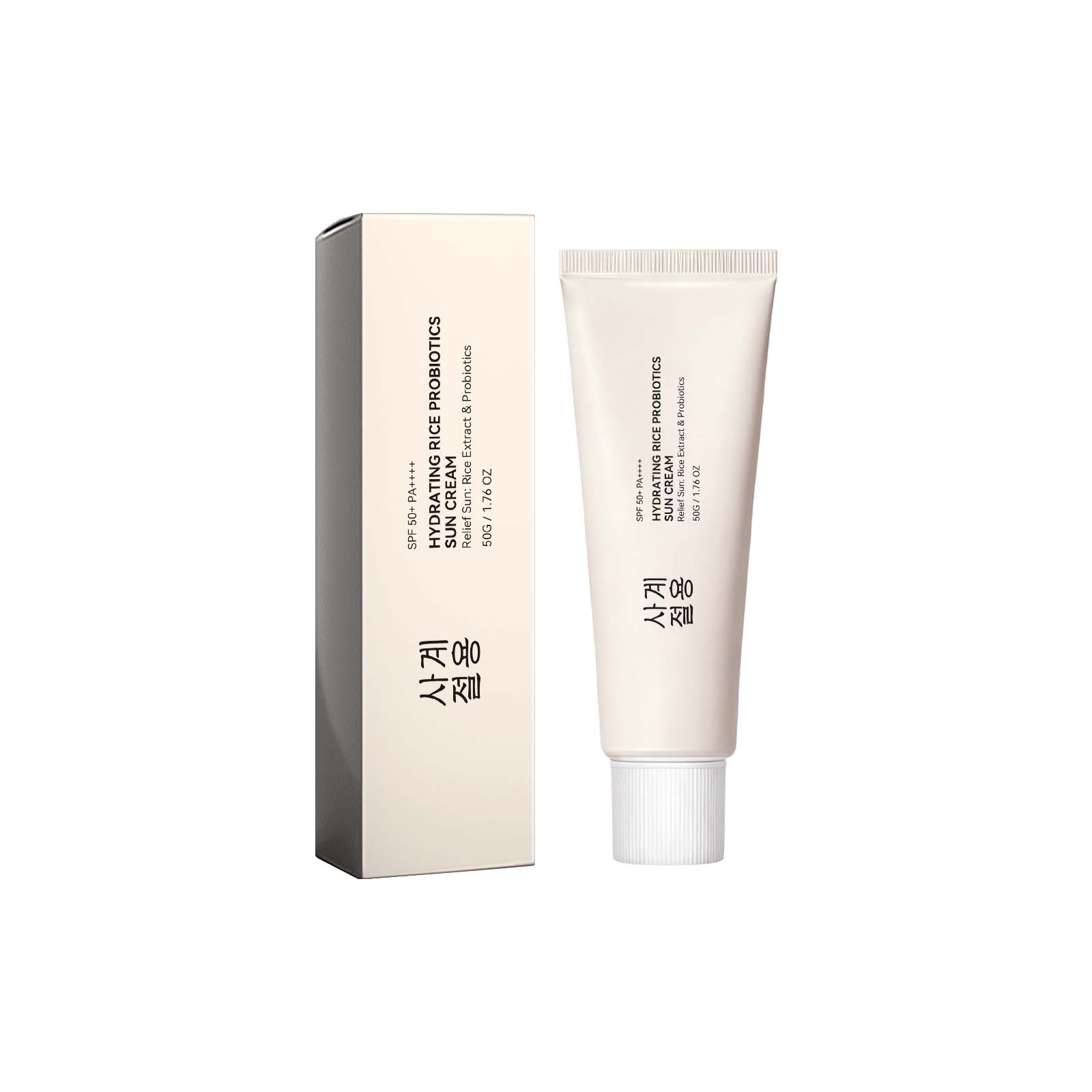 Rice Extract Probiotic Hydrating Protection Cream Lightweight Absorbable Nourishing Skin Gentle Comfort Summer Outdoor Care