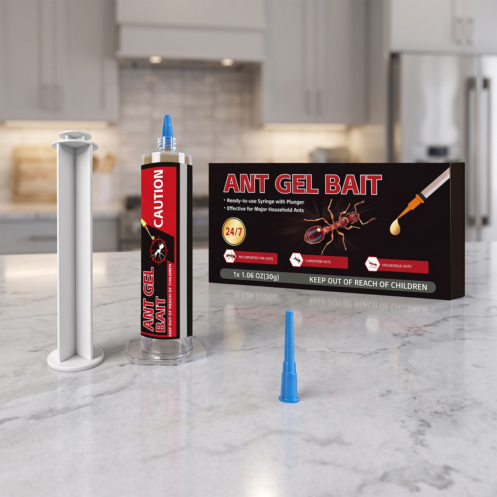 Ant Bait Attractant Pet Family Friendly Easy Operate Kitchen Bathroom Corner Daily Household