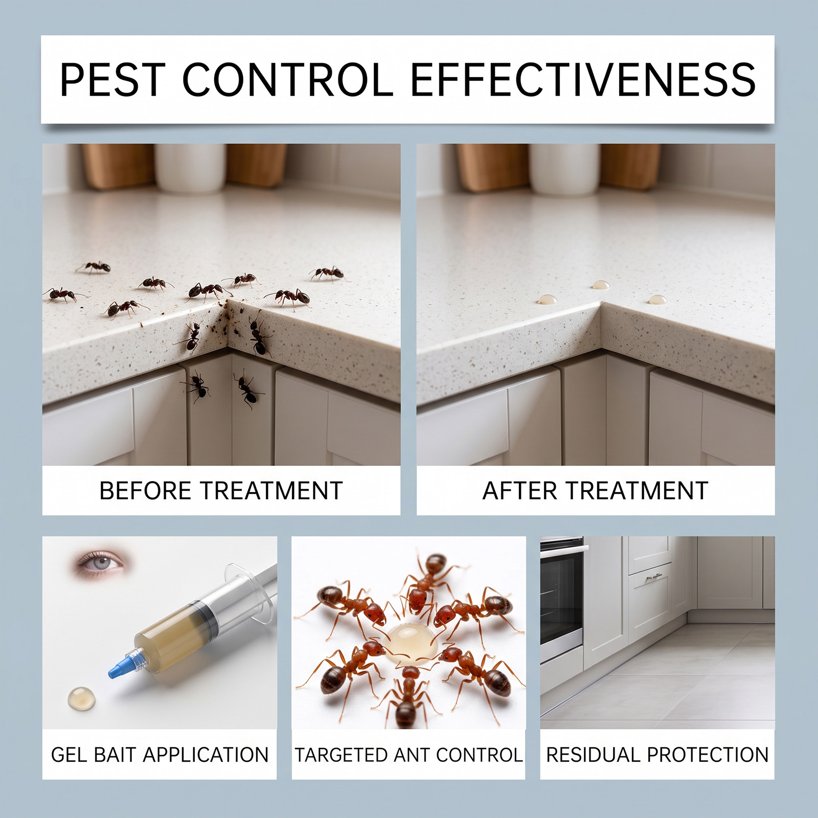 Ant Bait Attractant Pet Family Friendly Easy Operate Kitchen Bathroom Corner Daily Household