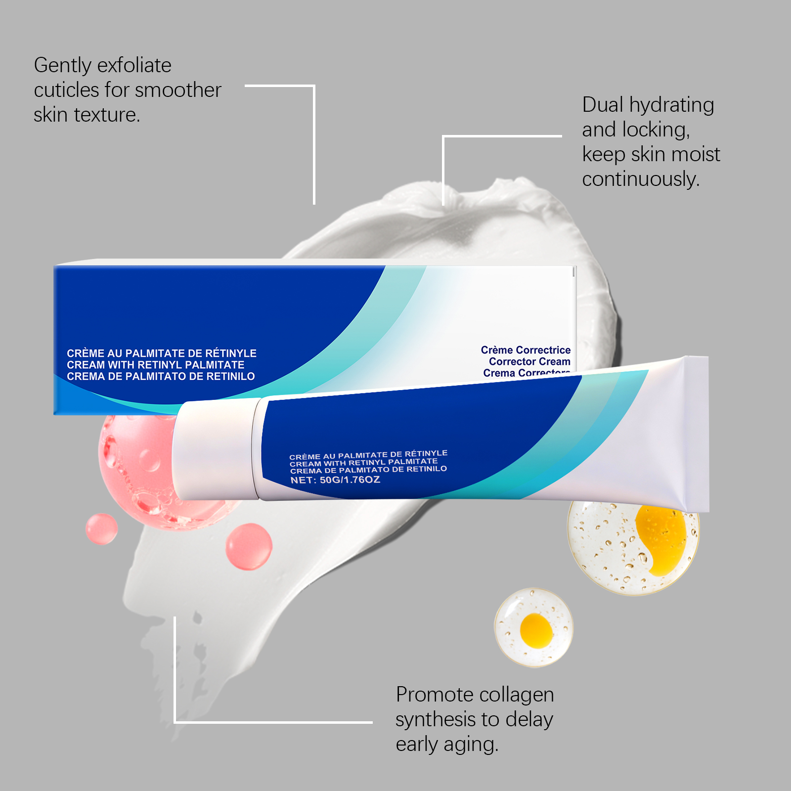 Skin Comfort Cream Moisturizing Gentle Hydrating Light Refreshing Smooth Easy Apply Facial Skin Care Lotion