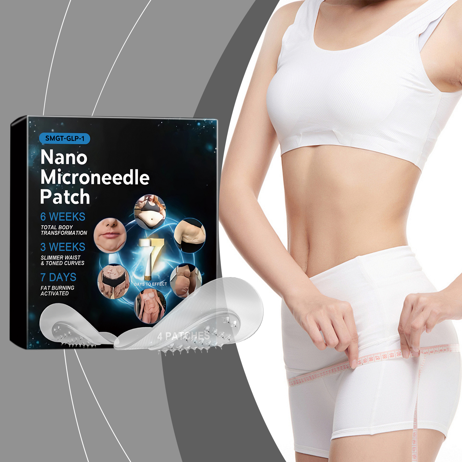 Body Care Patch Slim Shaped Figure Boost Contour Nourish Skin Easy Lazy Body Treatment Sheet