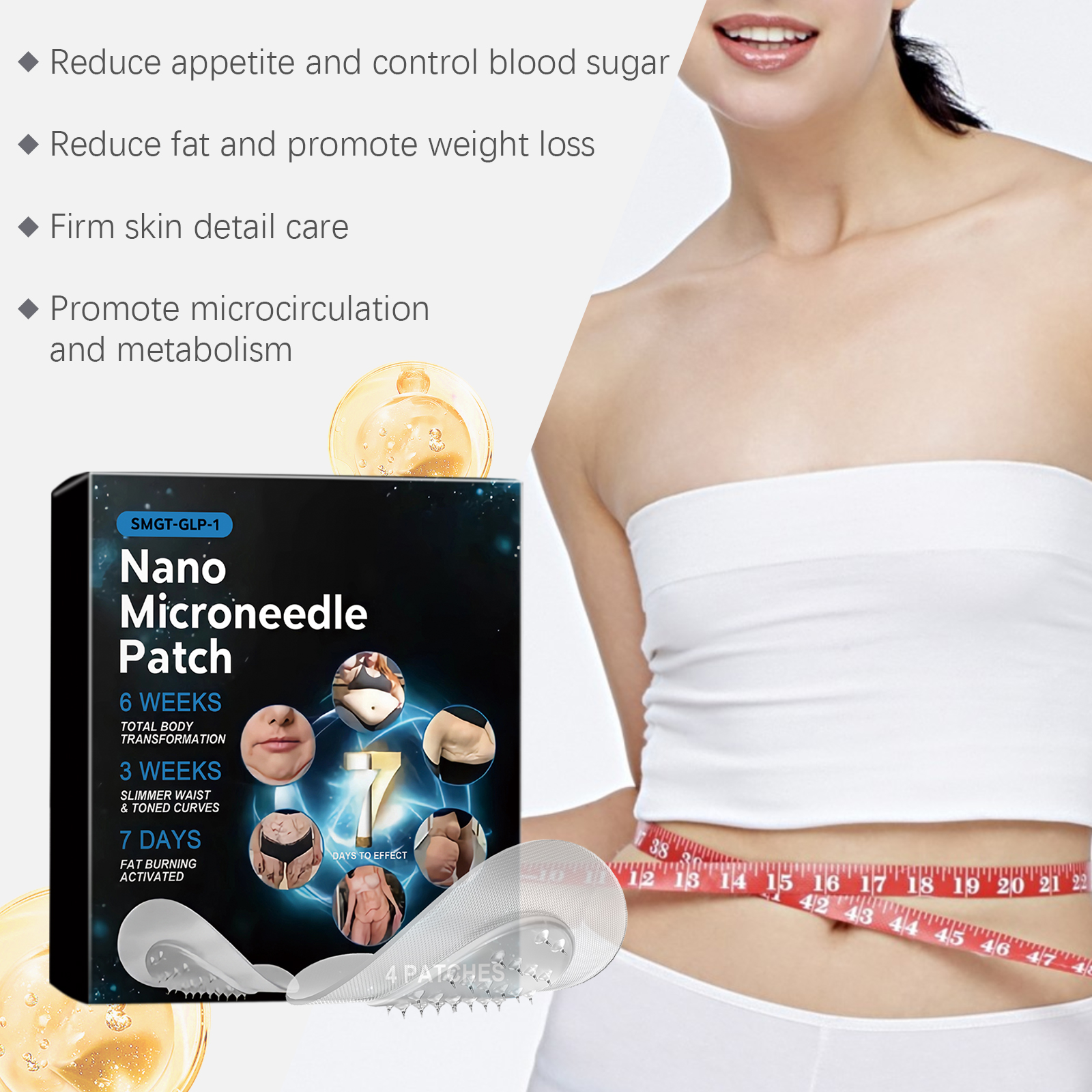 Body Care Patch Slim Shaped Figure Boost Contour Nourish Skin Easy Lazy Body Treatment Sheet