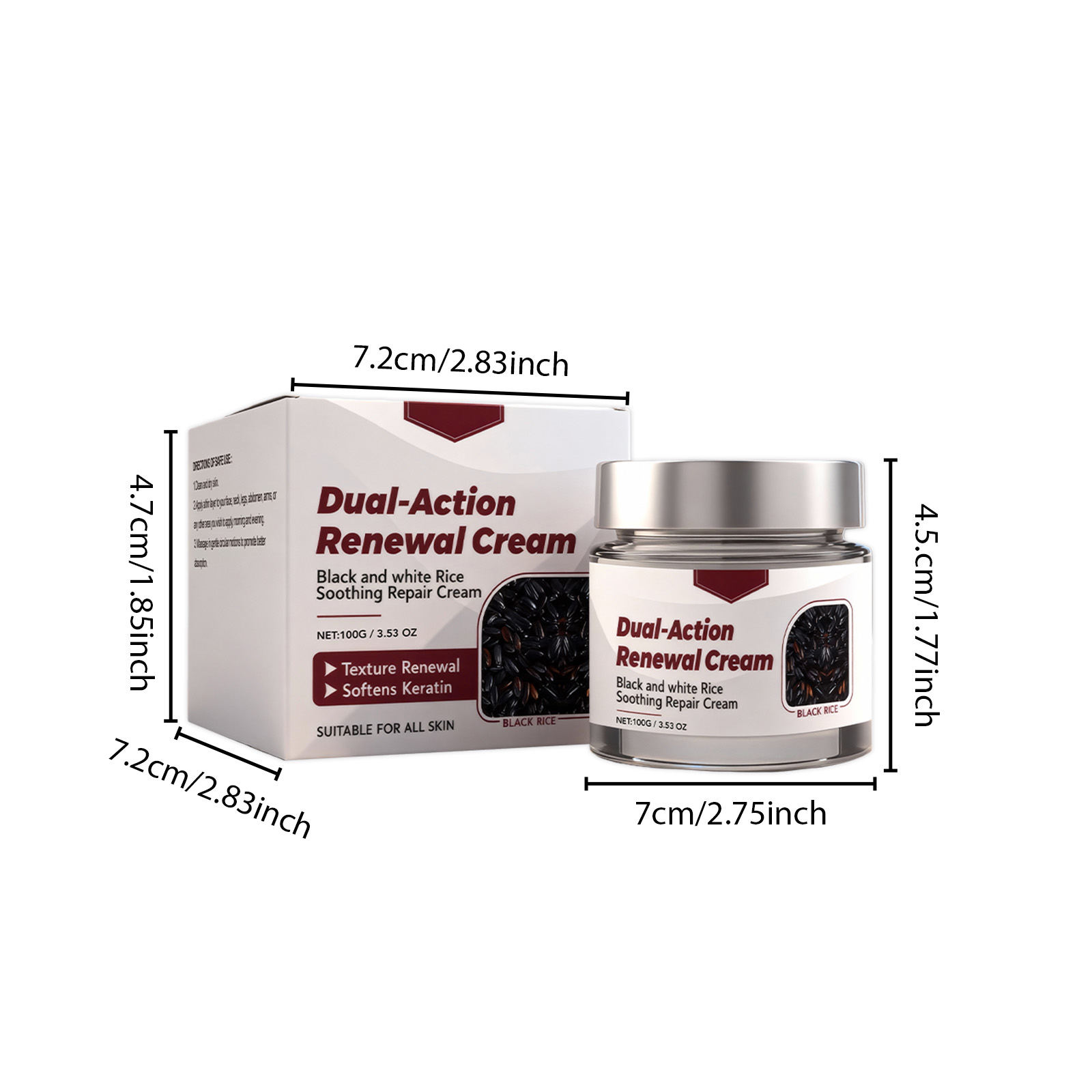 Facial Renewing Cream Mild Moisturizing Delicate Hydrating Silky Daily Smearing Skin Caring Lotion