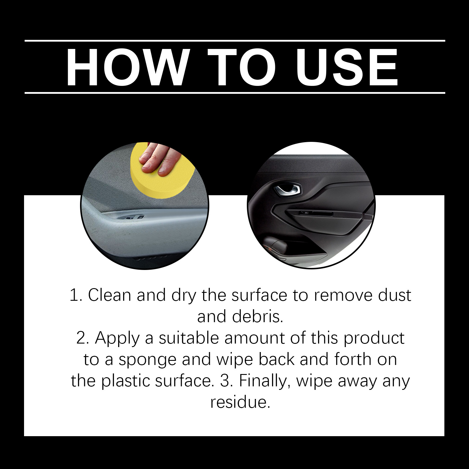 Automotive Interior Renovation Care Set Leather Surface Cleaning Gloss Maintenance Plastic Renovation Paste
