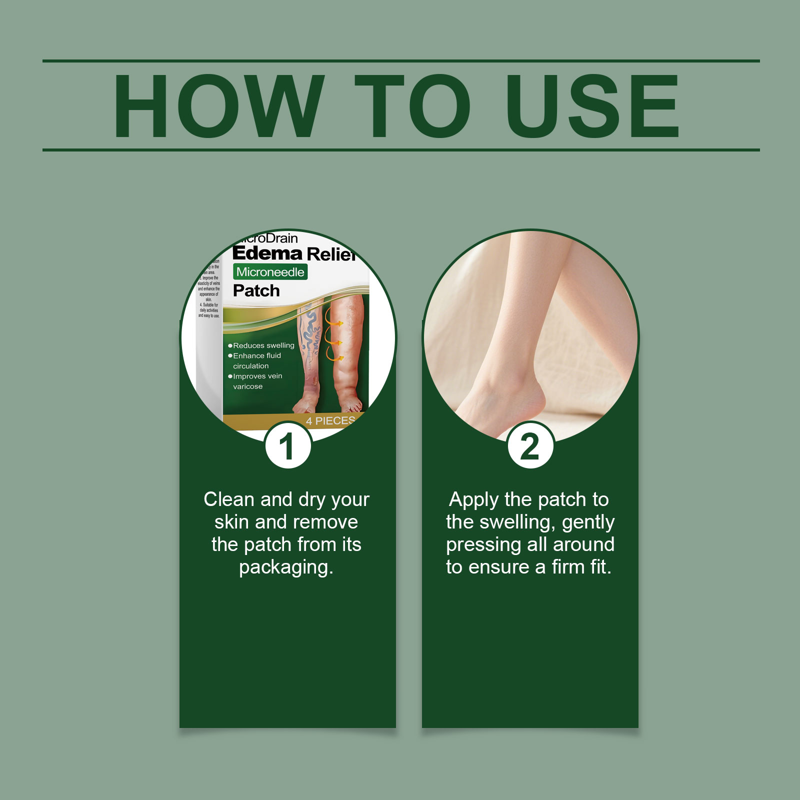 Leg Care Patch Daily Gentle Moisturizing Nourishing External Skin Relief Calming Leg Skincare Sticker