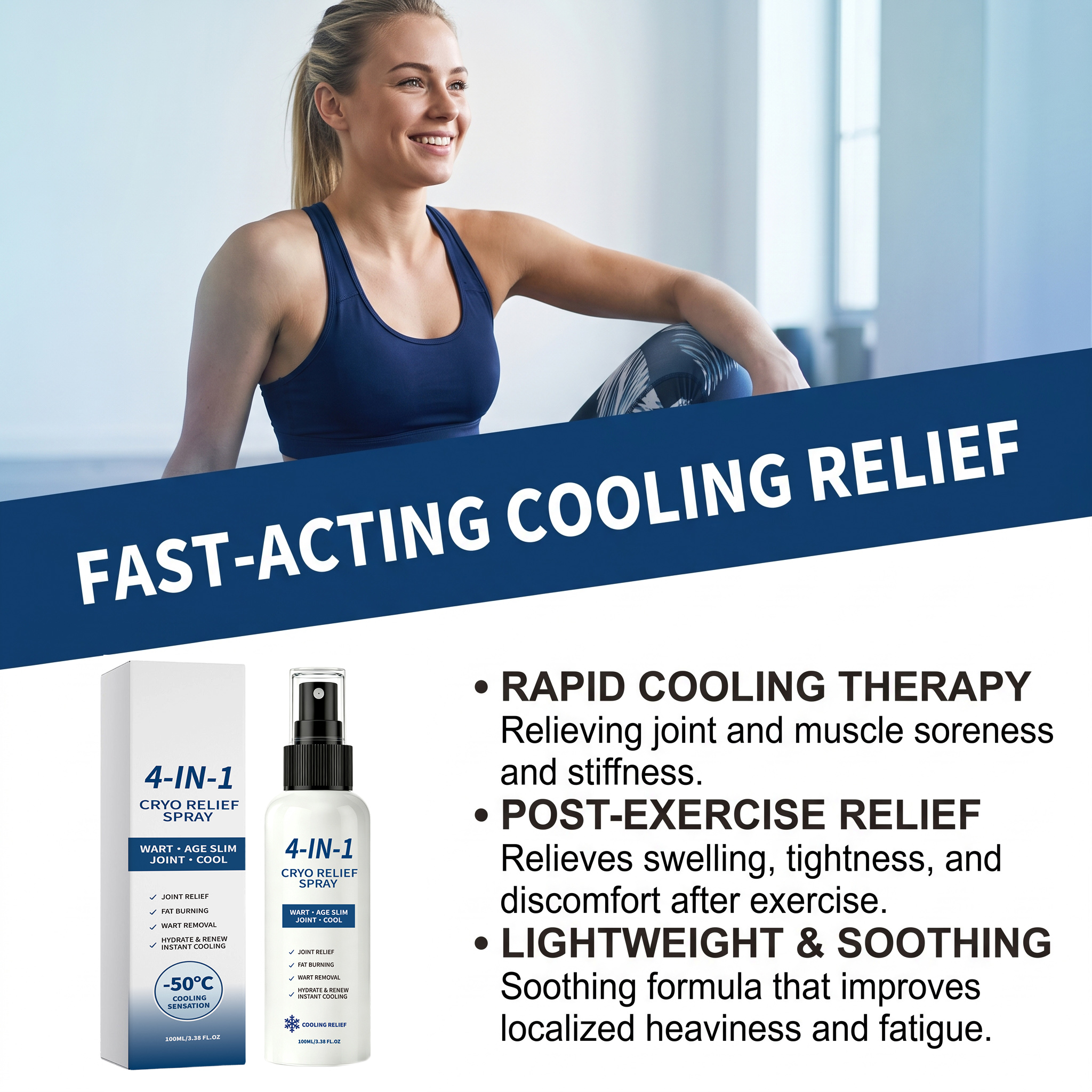 Joint Comfort Cool Spray Mild Cool Body Joint Refreshing Limbs Skin Daily Care