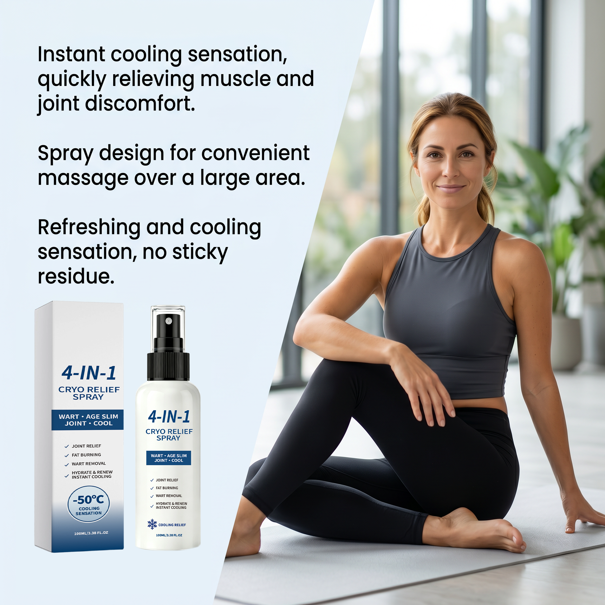 Joint Comfort Cool Spray Mild Cool Body Joint Refreshing Limbs Skin Daily Care