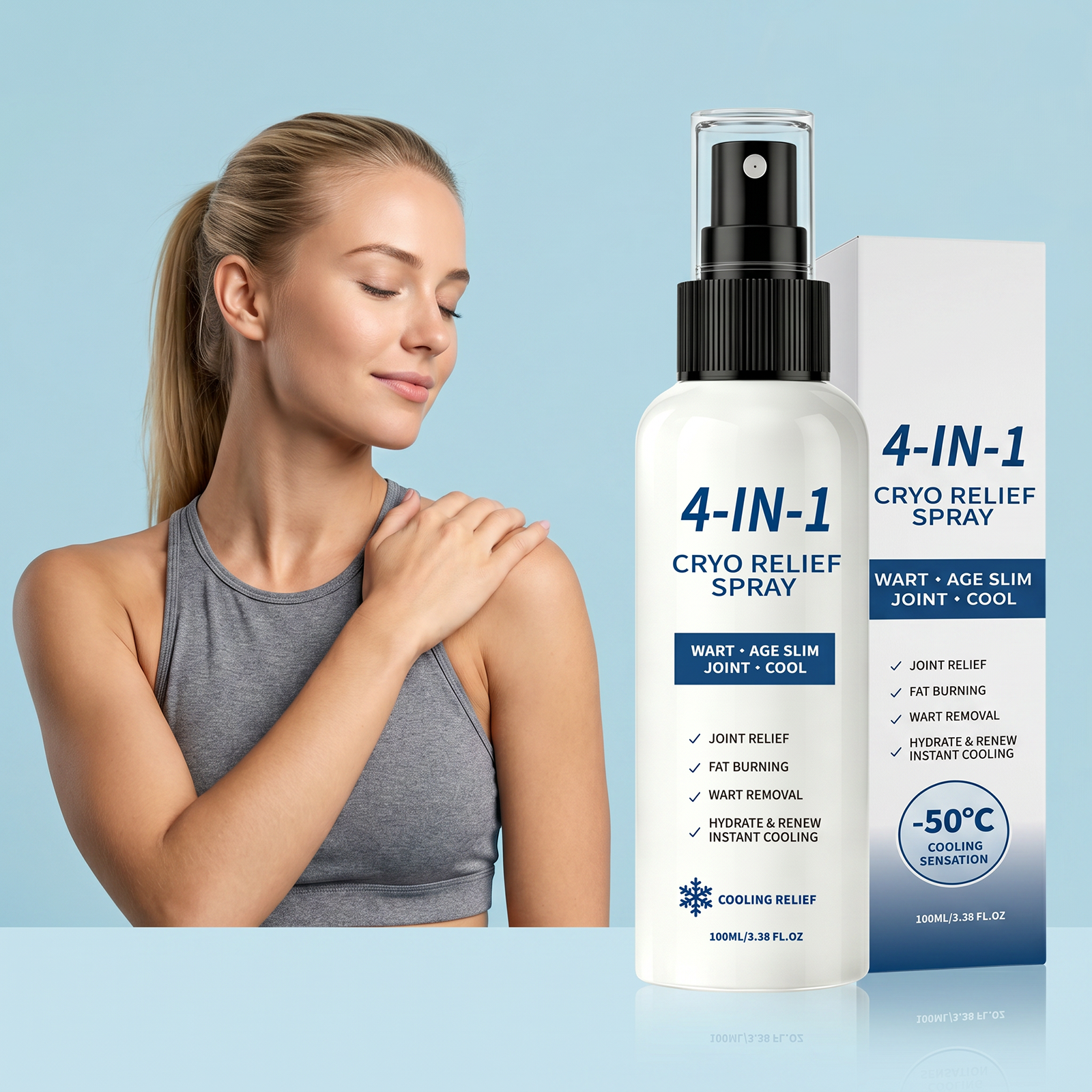 Joint Comfort Cool Spray Mild Cool Body Joint Refreshing Limbs Skin Daily Care