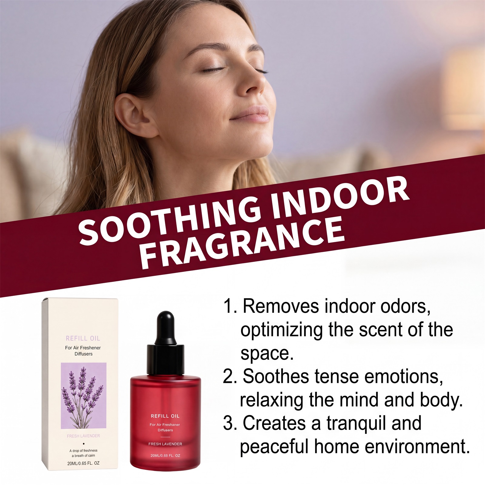 Fresh Lavender Aromatherapy Essential Oil Natural Long Lasting Fragrance Home Atmosphere Creation