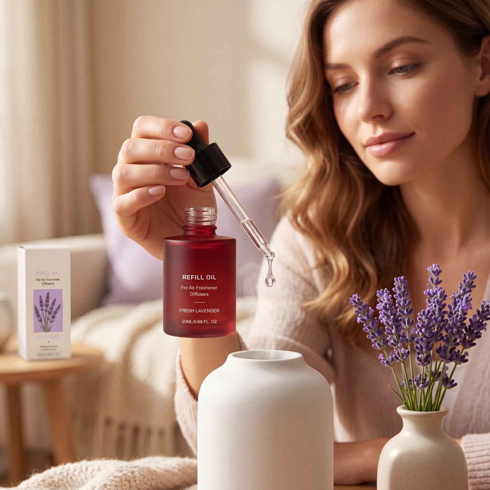 Fresh Lavender Aromatherapy Essential Oil Natural Long Lasting Fragrance Home Atmosphere Creation