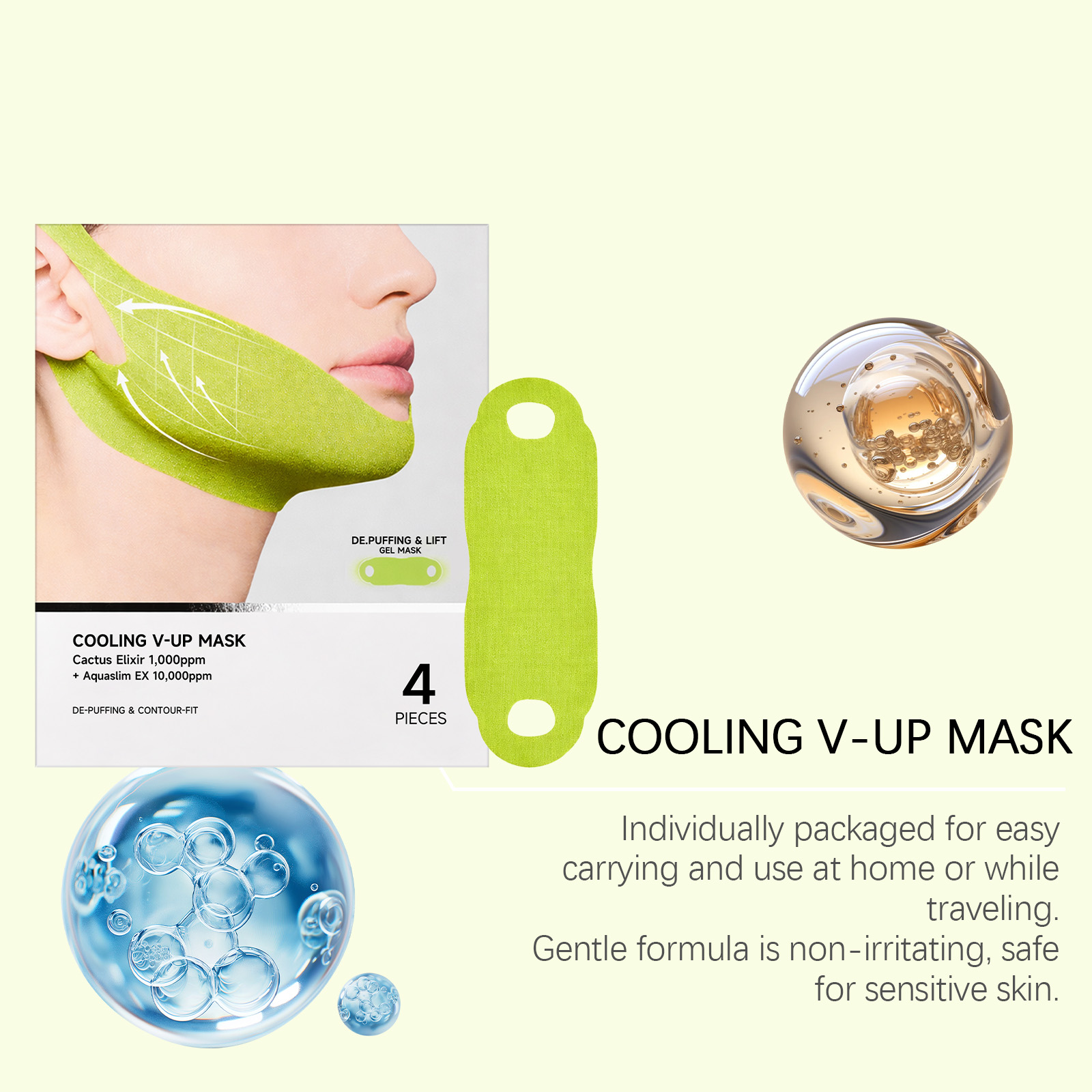 Facial Care Patch Gentle Light Comfortable Convenient Skin Chin Daily Fit Contour
