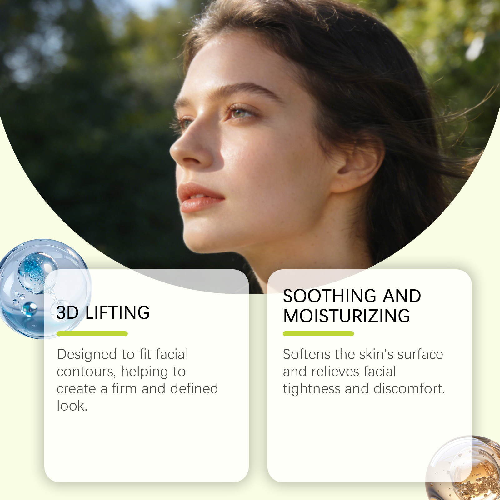 Facial Care Patch Gentle Light Comfortable Convenient Skin Chin Daily Fit Contour