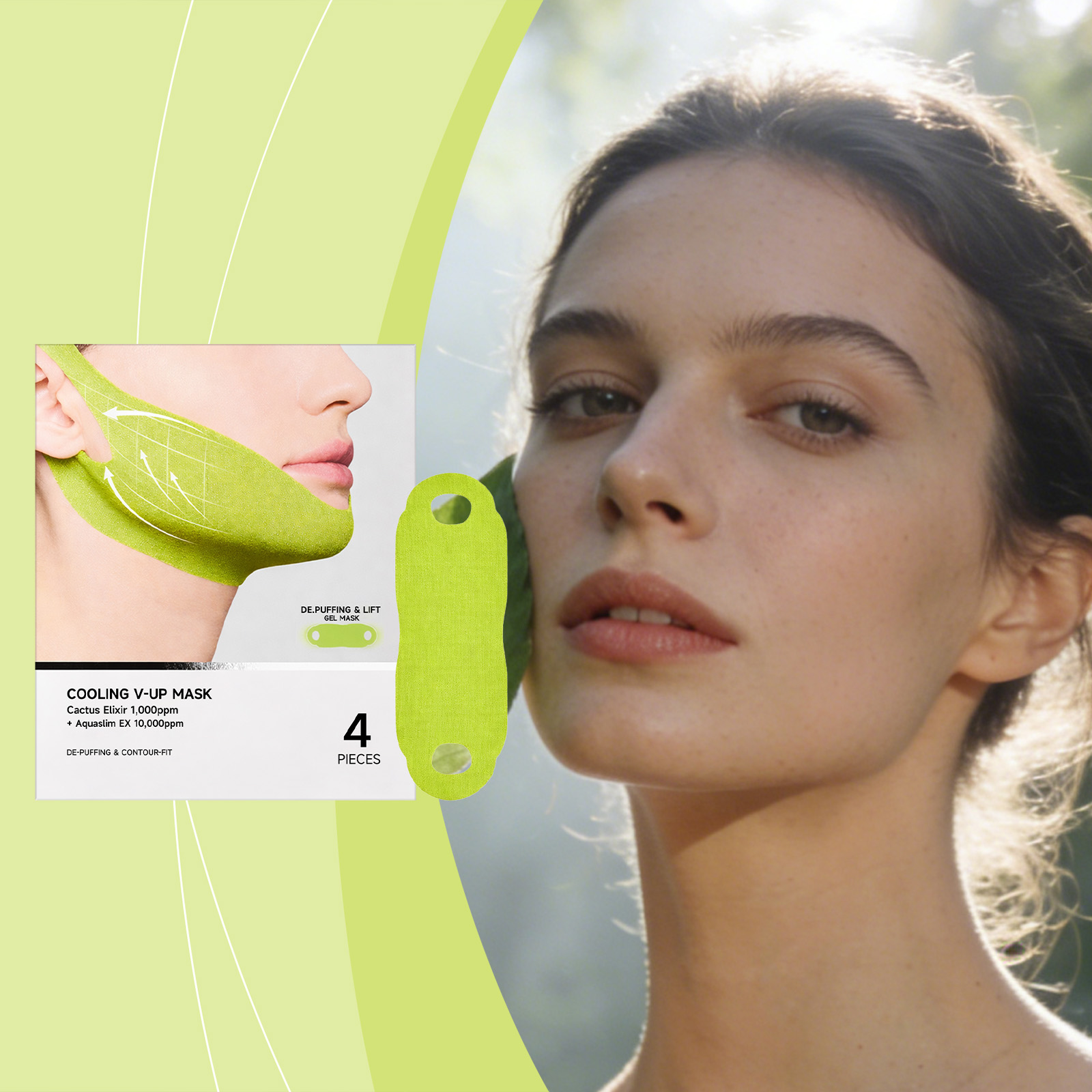 Facial Care Patch Gentle Light Comfortable Convenient Skin Chin Daily Fit Contour