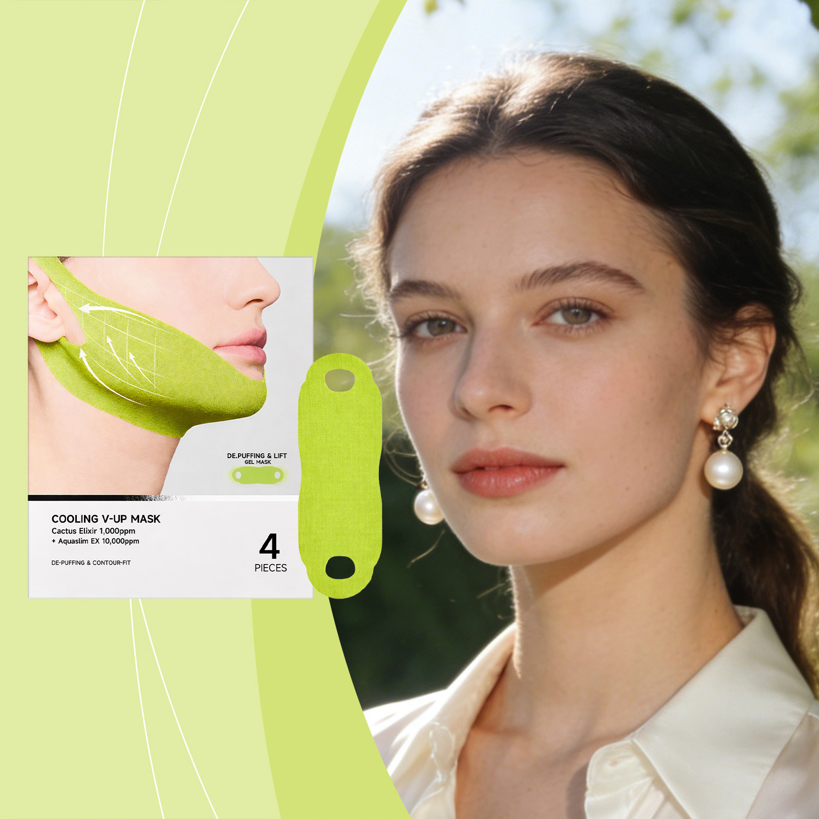 Facial Care Patch Gentle Light Comfortable Convenient Skin Chin Daily Fit Contour
