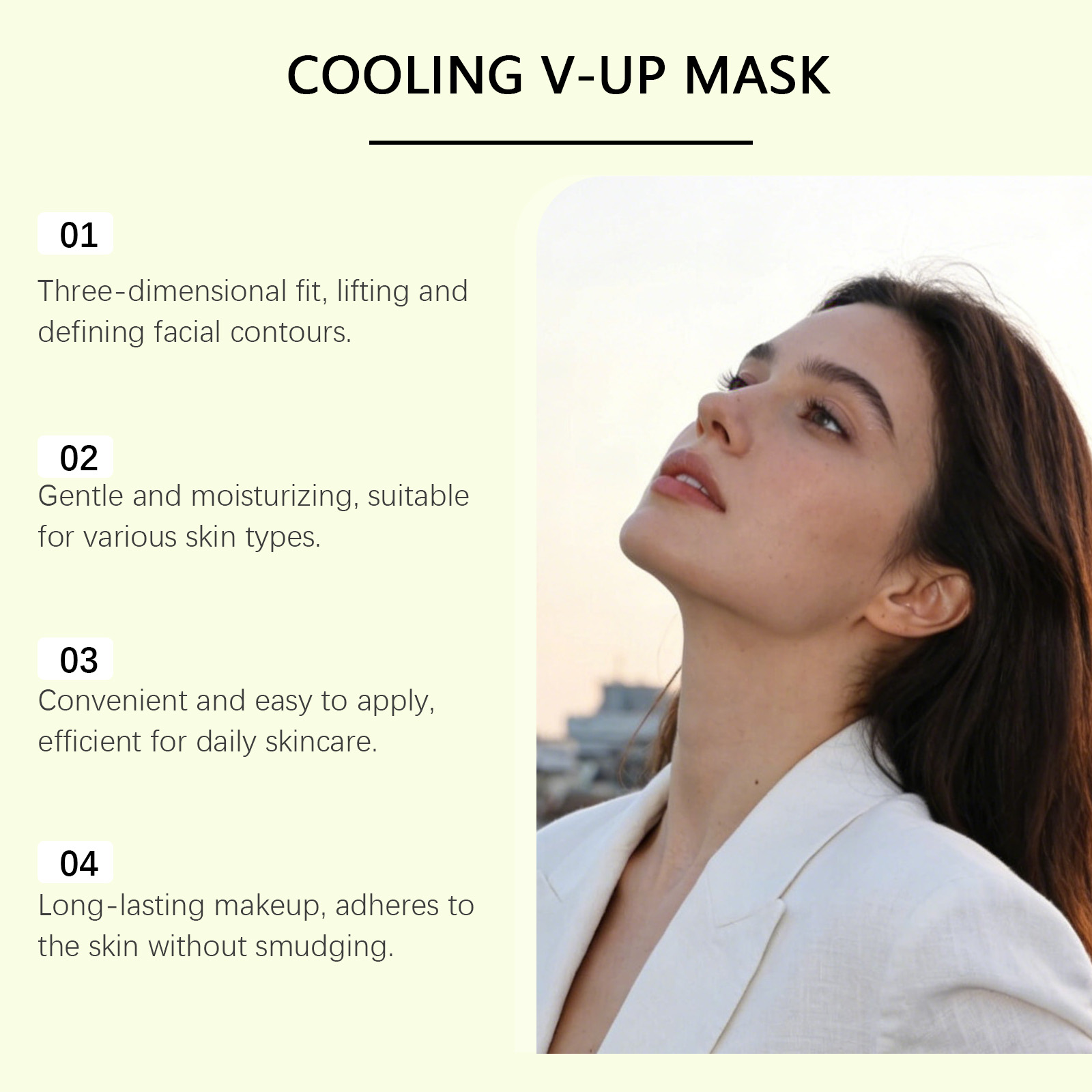 Facial Care Patch Gentle Light Comfortable Convenient Skin Chin Daily Fit Contour