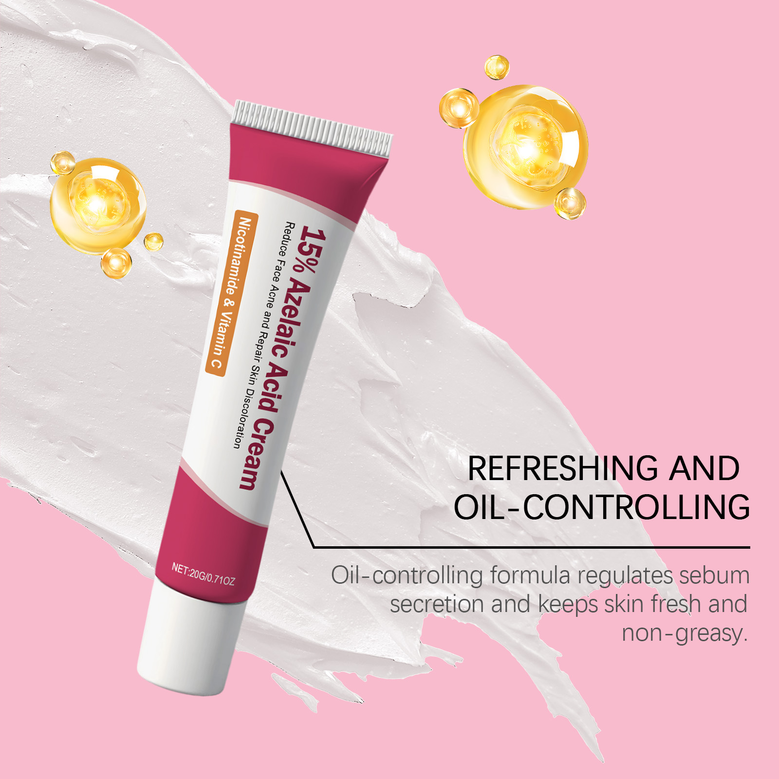 Facial Care Essence Cream Herbal Ingredients Mild Comfort Clean Facial Acne Skin Delicate Smooth