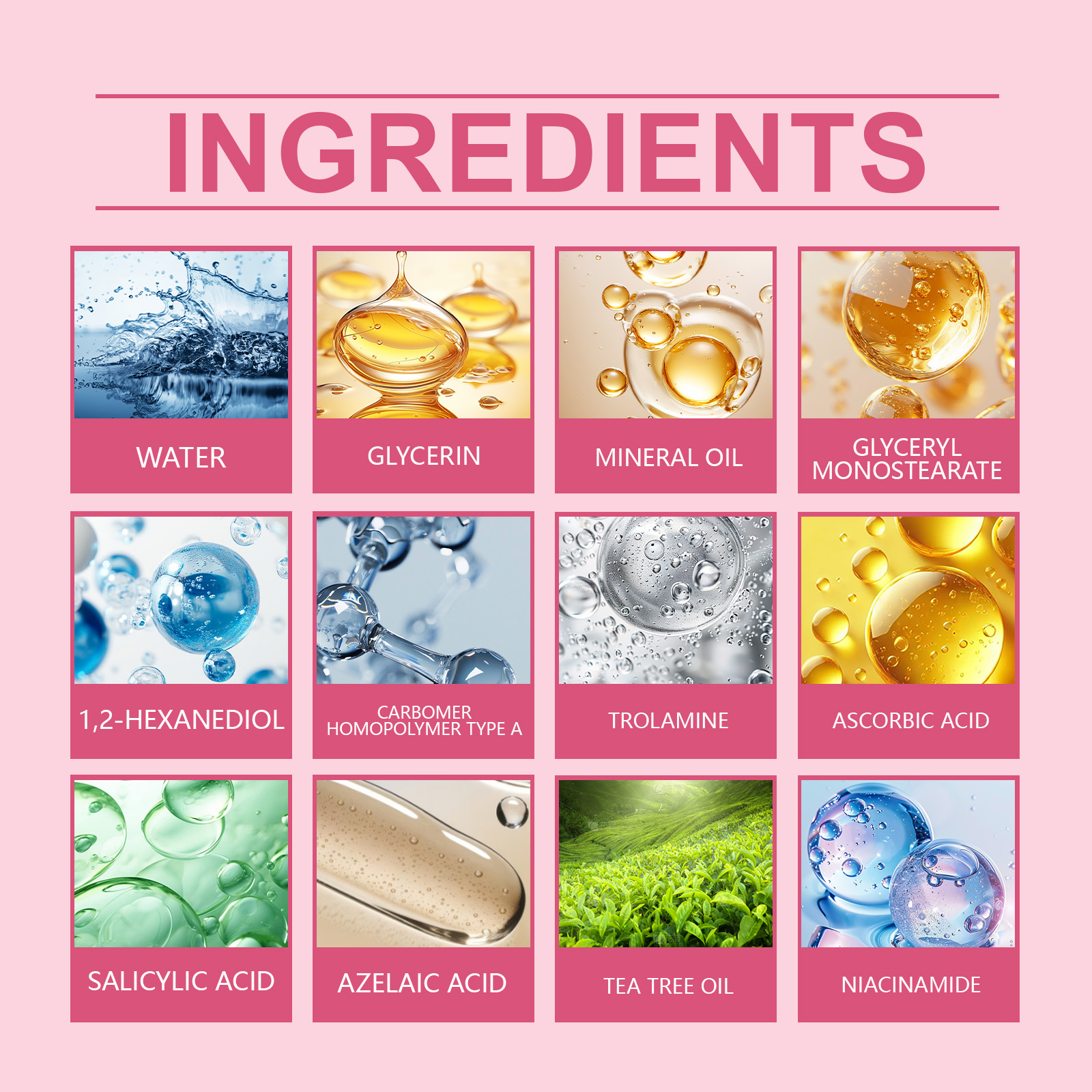 Facial Care Essence Cream Herbal Ingredients Mild Comfort Clean Facial Acne Skin Delicate Smooth