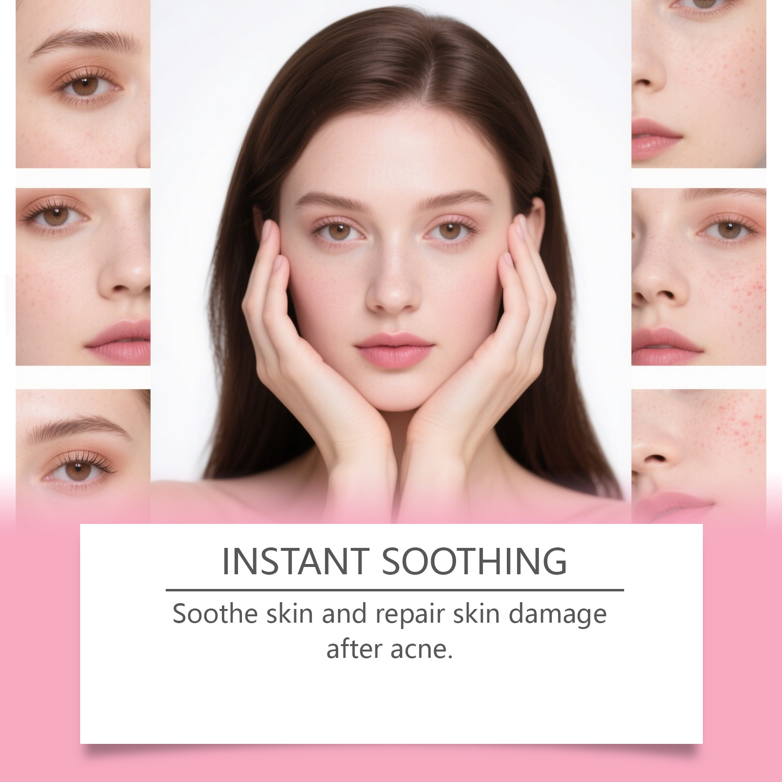 Facial Care Essence Cream Herbal Ingredients Mild Comfort Clean Facial Acne Skin Delicate Smooth