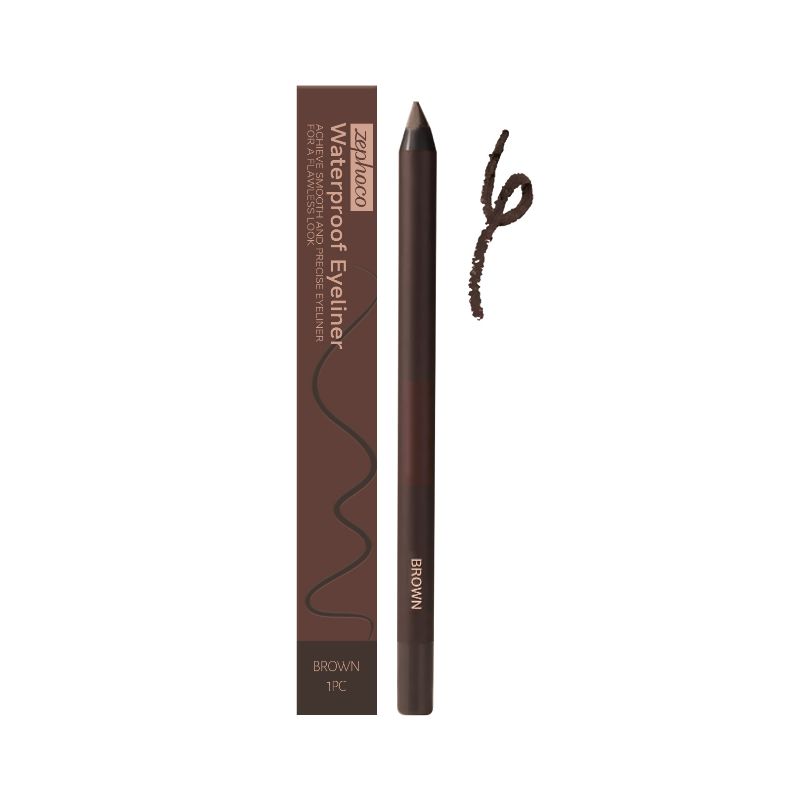 (Black) Waterproof Eyeliner Pen Eye Makeup Waterproof Non Smudge Smooth Fluent Eyeliner Gel Pencil Cosmetic For Eyes