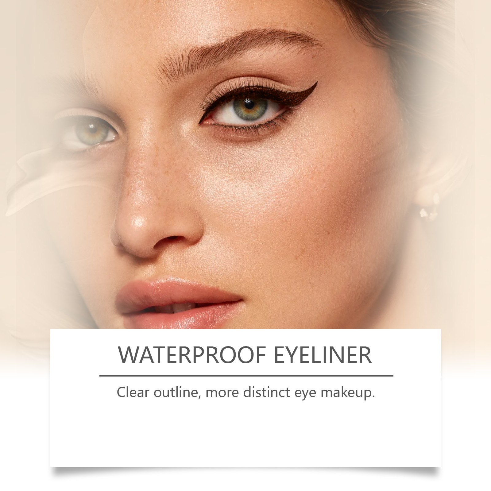 (Black) Waterproof Eyeliner Pen Eye Makeup Waterproof Non Smudge Smooth Fluent Eyeliner Gel Pencil Cosmetic For Eyes