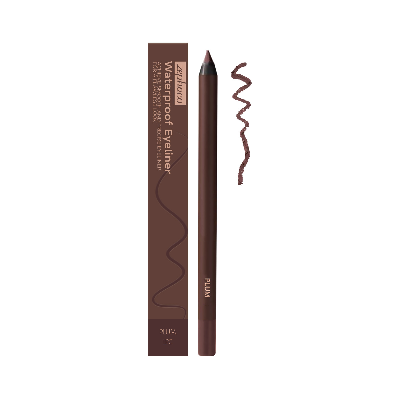 (Black) Waterproof Eyeliner Pen Eye Makeup Waterproof Non Smudge Smooth Fluent Eyeliner Gel Pencil Cosmetic For Eyes