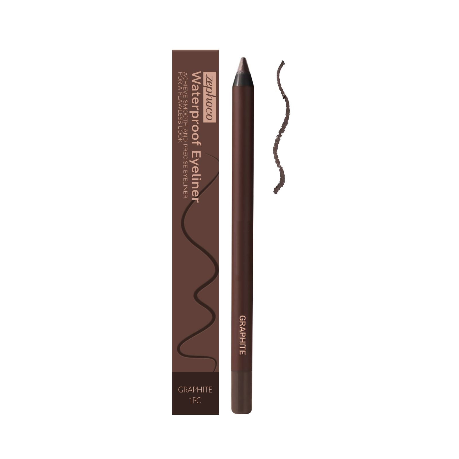(Black) Waterproof Eyeliner Pen Eye Makeup Waterproof Non Smudge Smooth Fluent Eyeliner Gel Pencil Cosmetic For Eyes