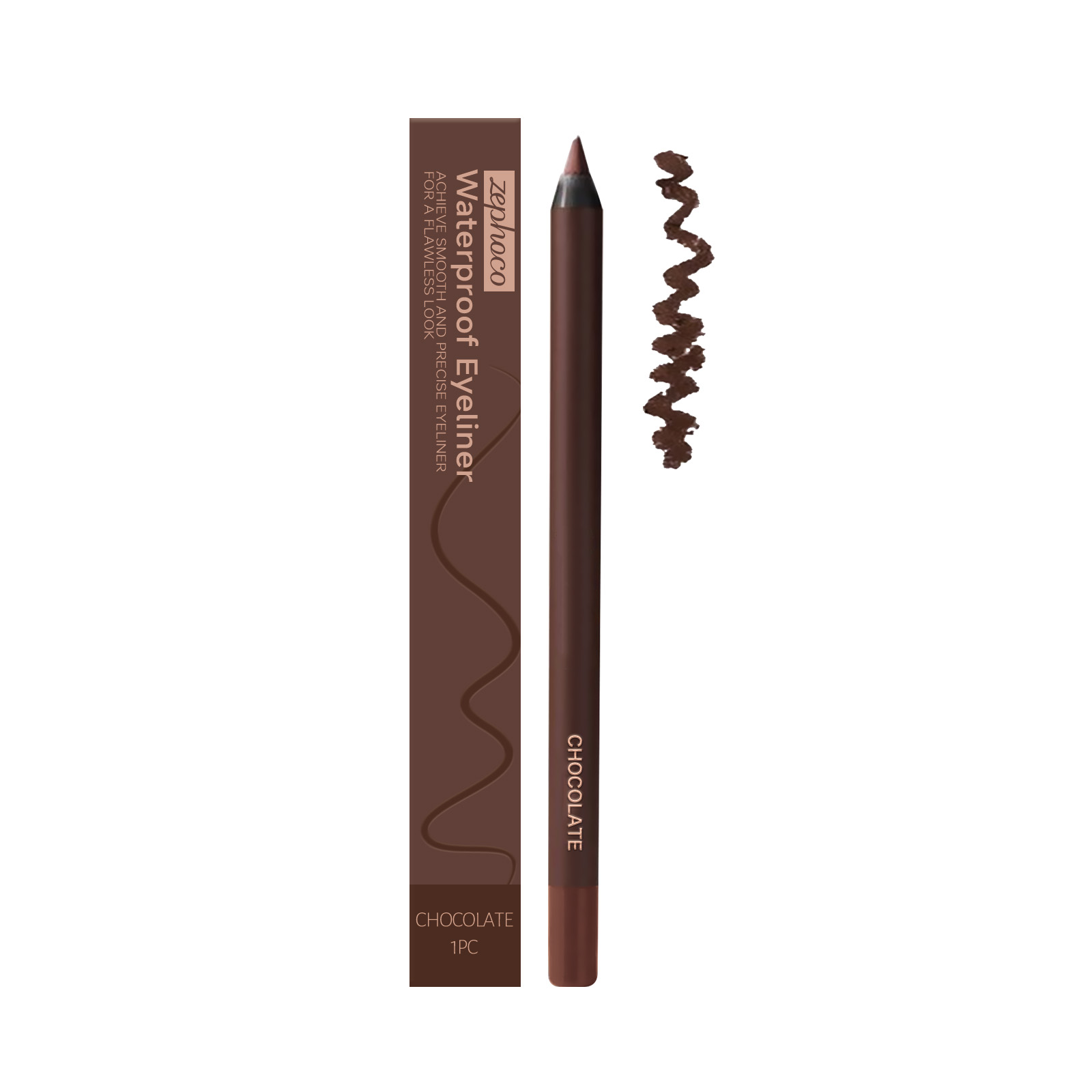 (Black) Waterproof Eyeliner Pen Eye Makeup Waterproof Non Smudge Smooth Fluent Eyeliner Gel Pencil Cosmetic For Eyes