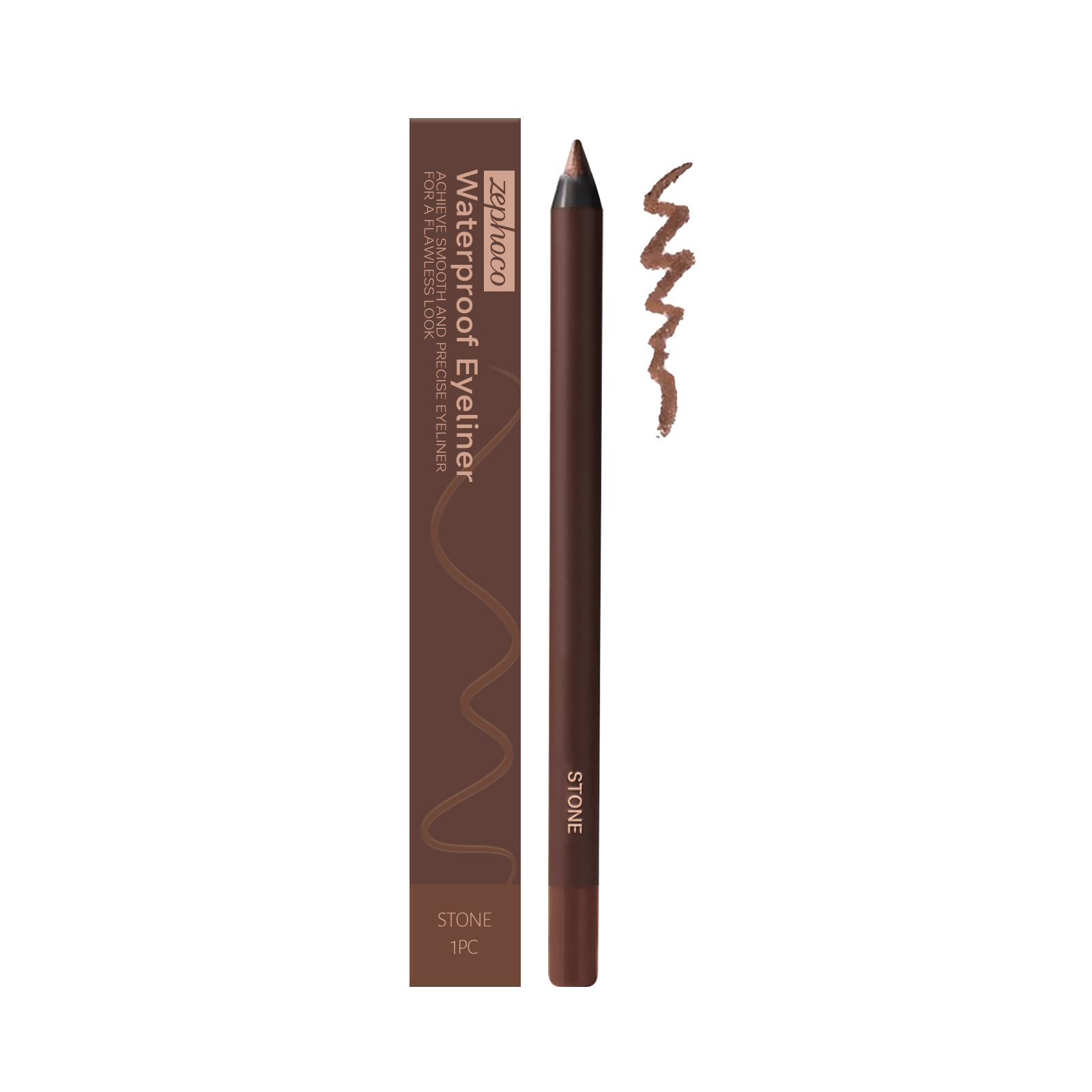(Black) Waterproof Eyeliner Pen Eye Makeup Waterproof Non Smudge Smooth Fluent Eyeliner Gel Pencil Cosmetic For Eyes