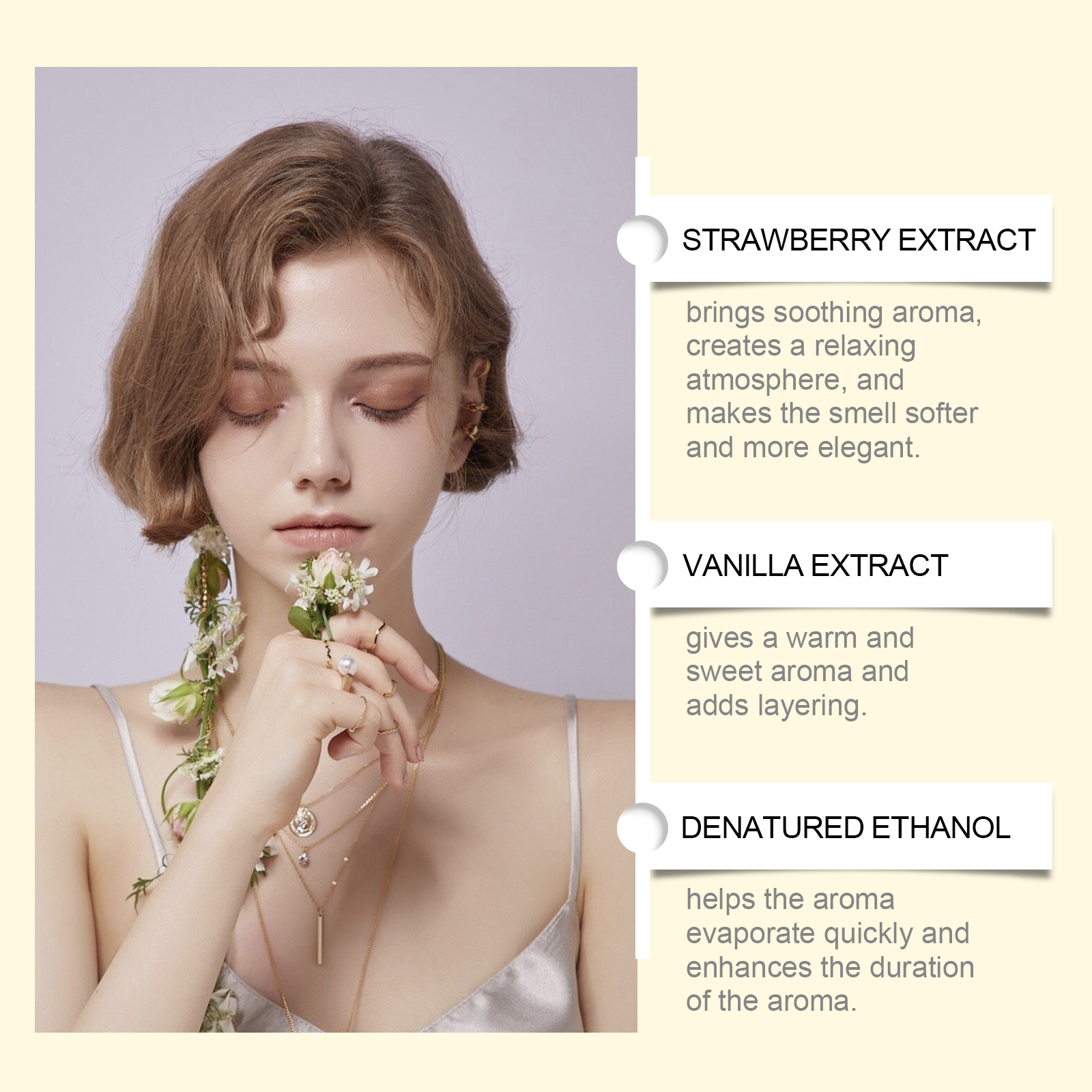 Ladies Perfume Spray Emit Gentle Natural Fragrance Long Lasting Rich Scent Elegant Romantic Perfume