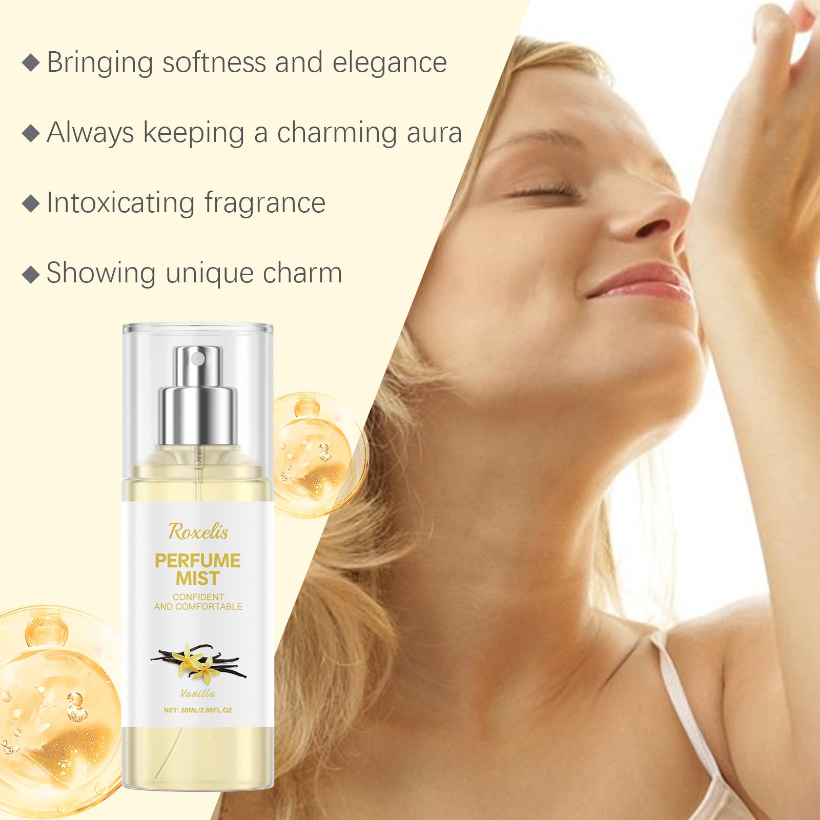 Ladies Perfume Spray Emit Gentle Natural Fragrance Long Lasting Rich Scent Elegant Romantic Perfume
