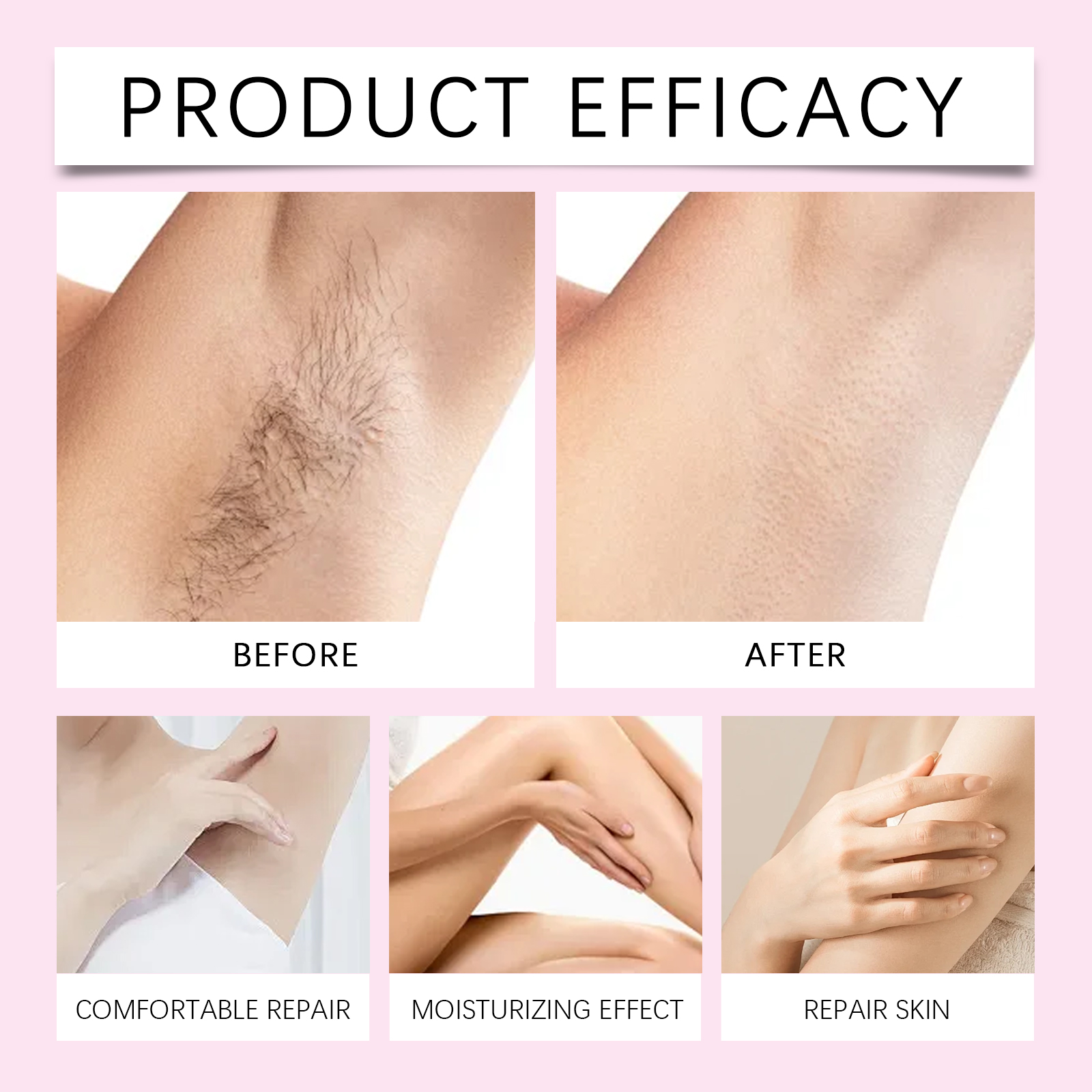 Strawberry Flavored Hair Removal After Shave Care Oil Mild Moisturizing Soft Delicate Skin Care