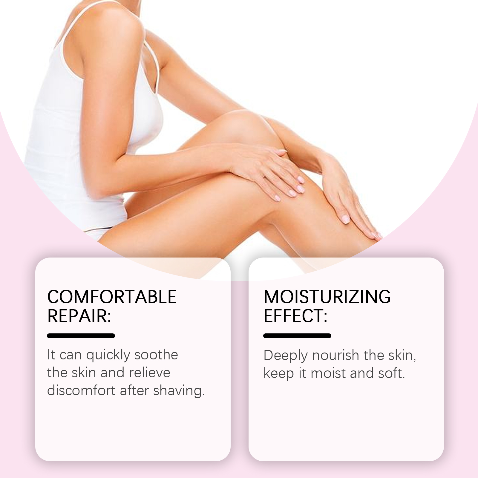 Strawberry Flavored Hair Removal After Shave Care Oil Mild Moisturizing Soft Delicate Skin Care