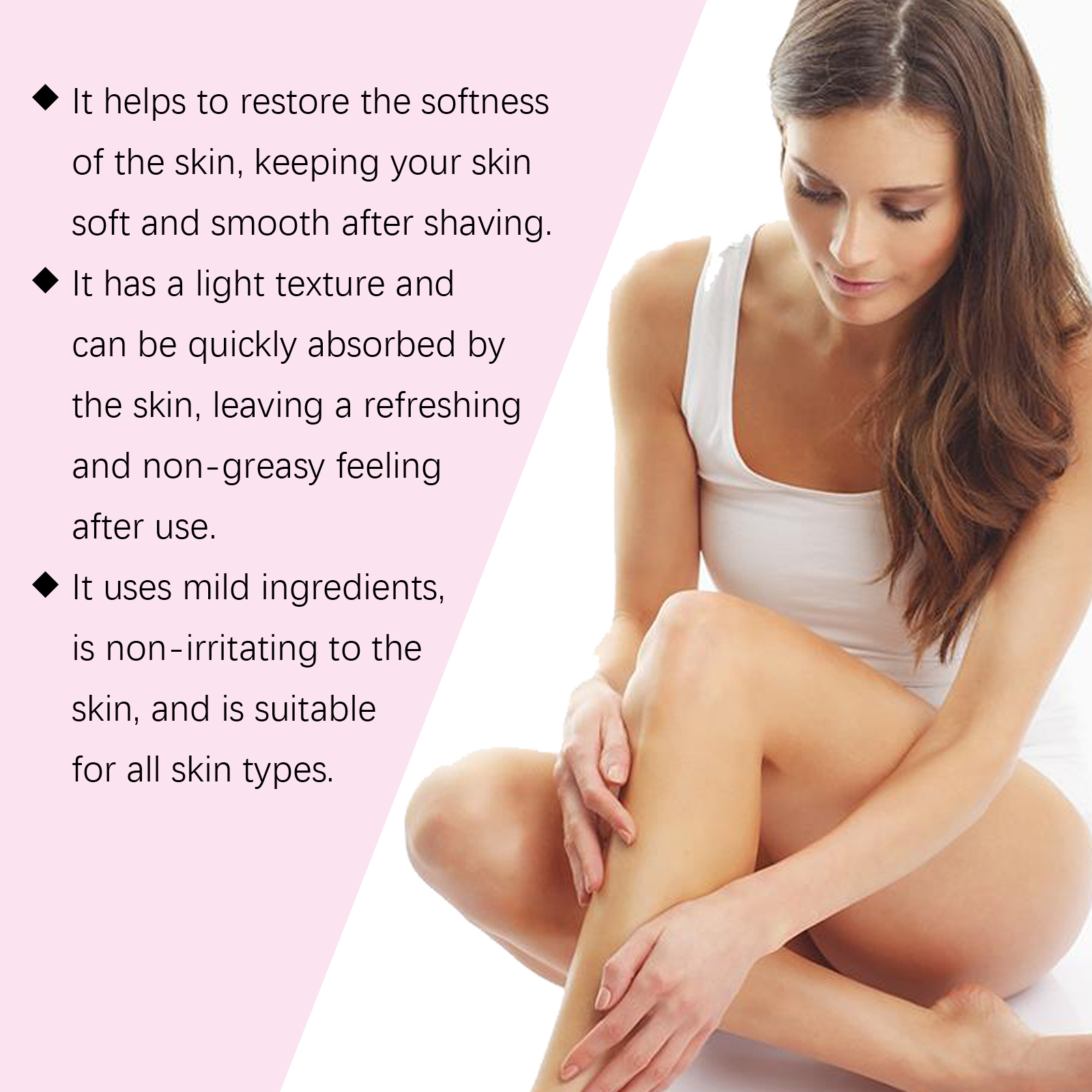 Strawberry Flavored Hair Removal After Shave Care Oil Mild Moisturizing Soft Delicate Skin Care