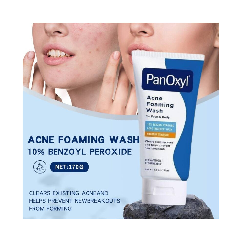 Foaming Wash Acne Face Body Facial Cleanser 10 Percent Active Oil Ingredient Control