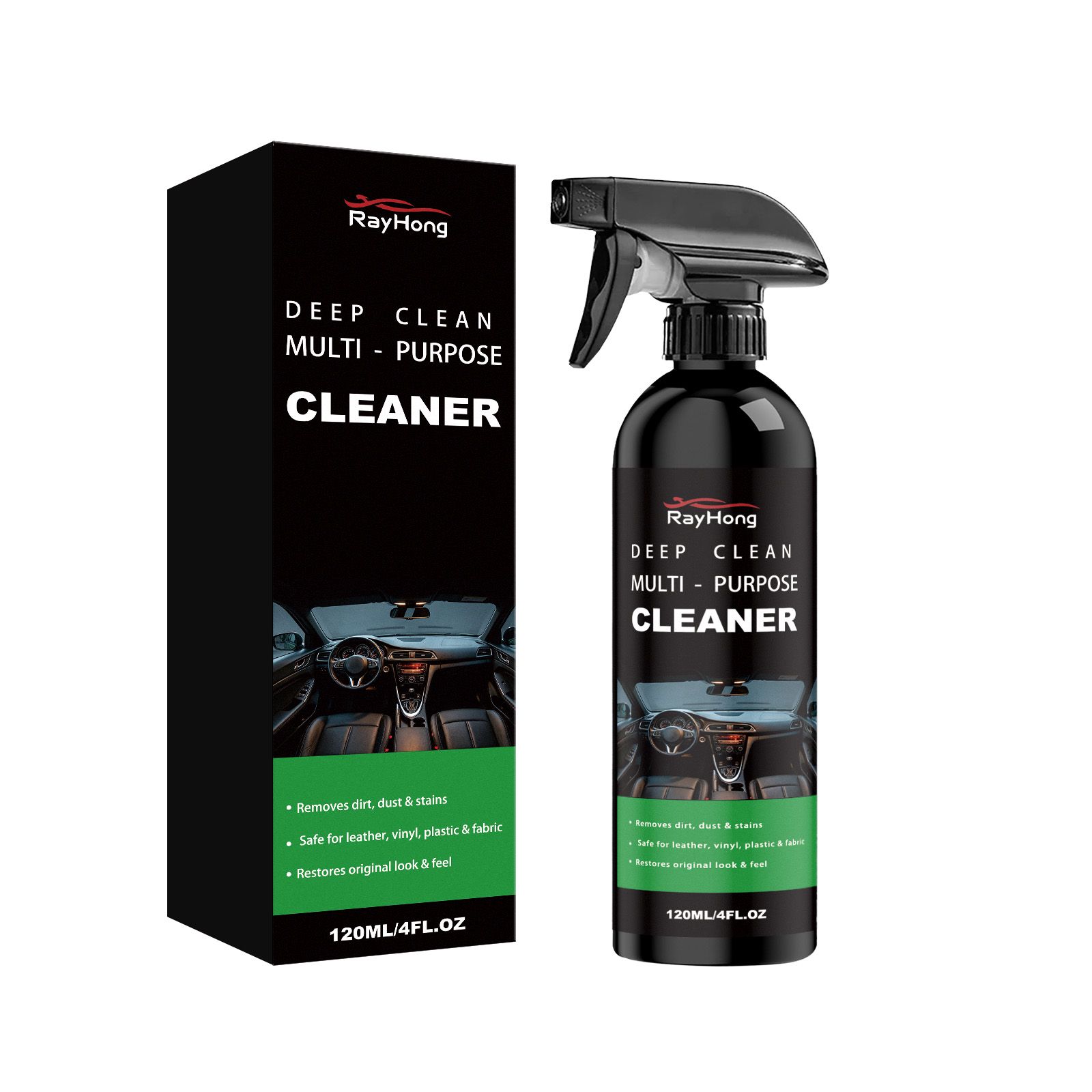 Multi Purpose Car Interior Cleaner For Leather Plastic And Fabric Surfaces