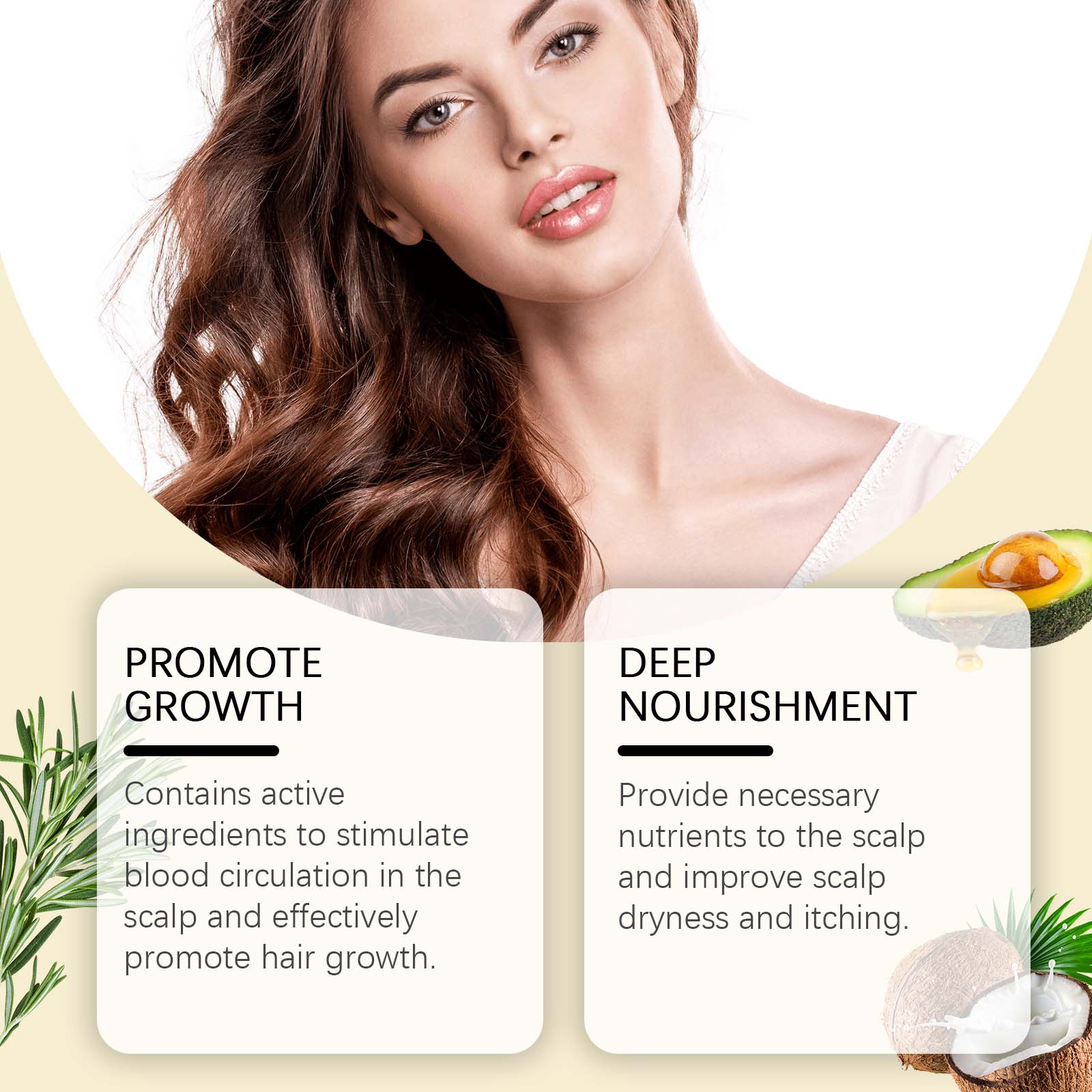 60ml Rosemary Dense Hair Essential Oil Veganic Lavender Repair Hairs Damage Prevent Hair Loss Smooth Hairs Nourish Hair Care Oil ﻿