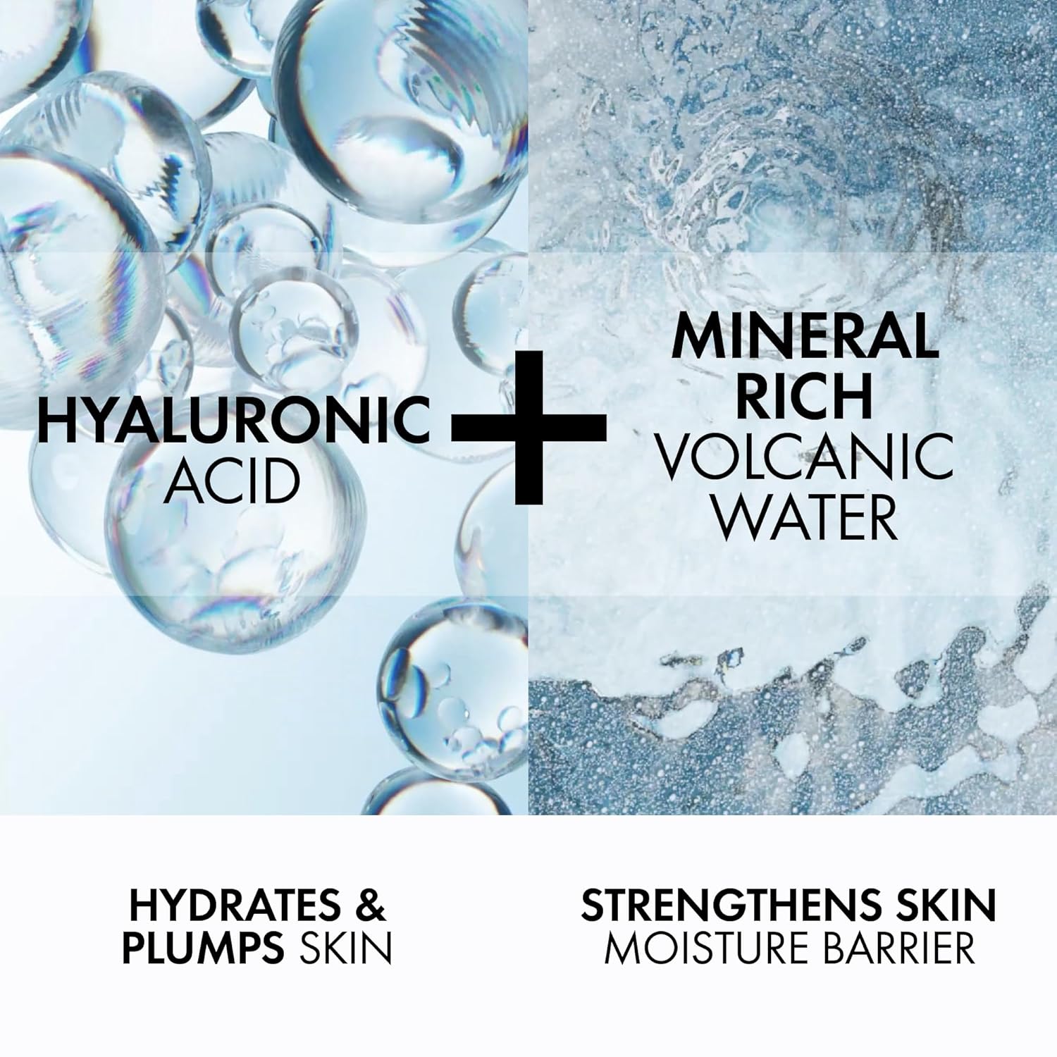 Vichy Mineral 89 Booster Pure Hyaluronic Acid Serum for Face with Polyglutamic Acid for Skin Barrier Repair Plumps Hydrates Lightweight Hydrating Serum Oil-Free