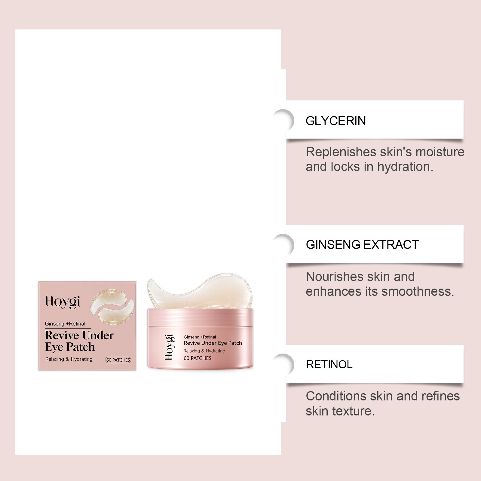 Soft Care Eye Mask Firming Nourishing Rejuvenating Eye Patches for Radiant Skin Daily Natural