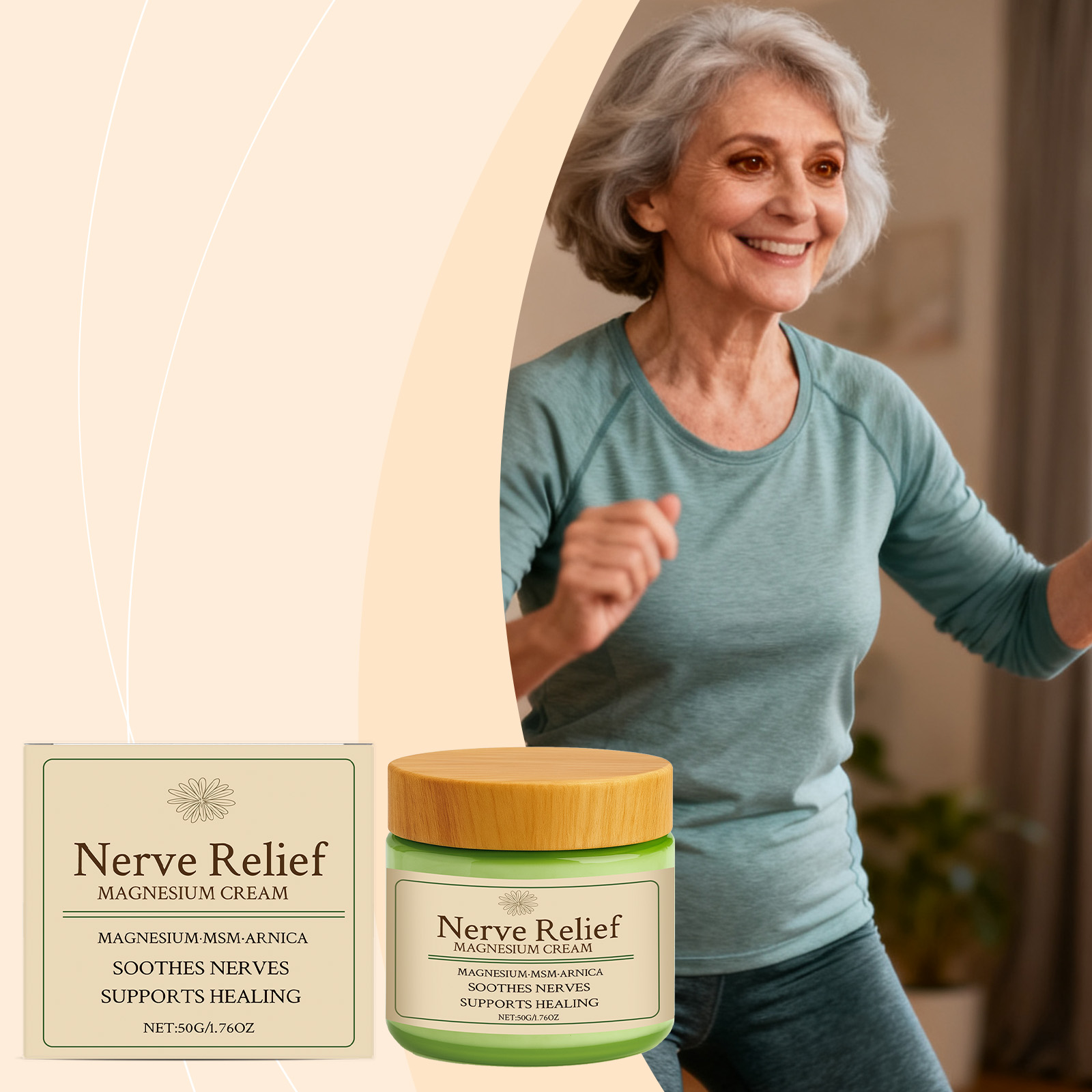 Body Care Magnesium Cream Delicate Moist Easy Absorb Daily Body Joint Apply Comfort Skin Friendly Massage Lotion
