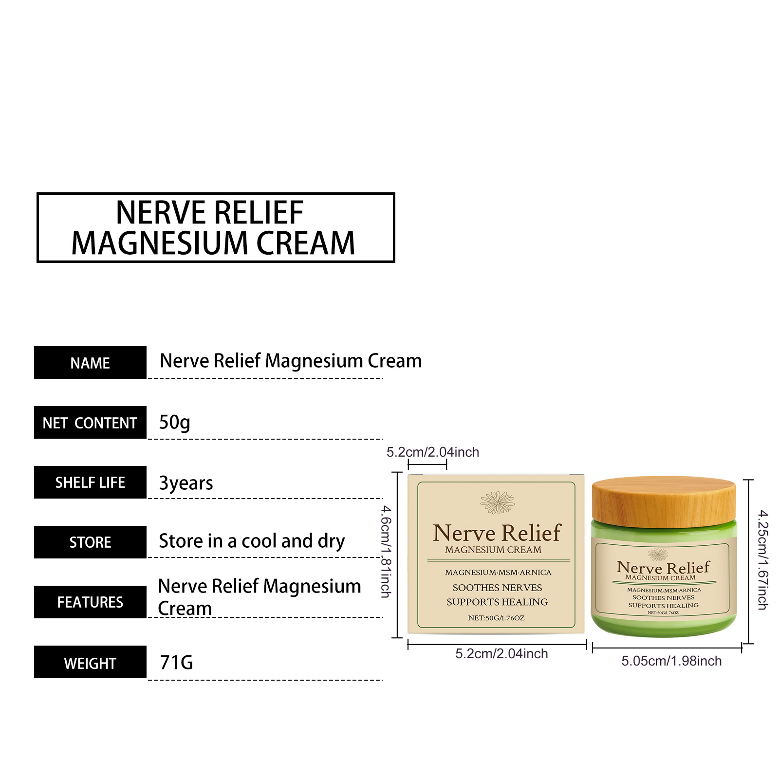 Body Care Magnesium Cream Delicate Moist Easy Absorb Daily Body Joint Apply Comfort Skin Friendly Massage Lotion