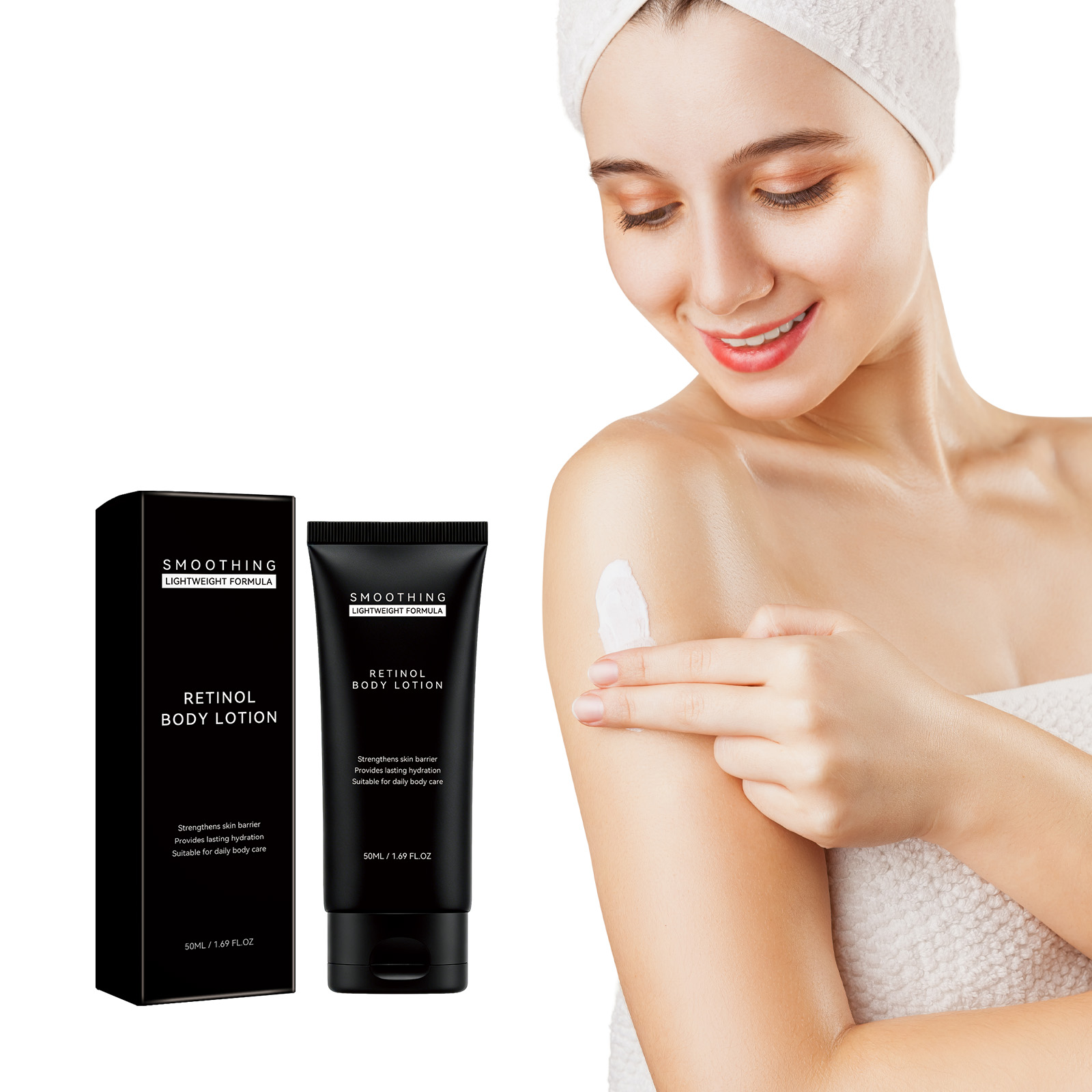 Retinol Skin Renewing Body Lotion Mild Formula Nourish Skin Light Texture Moisturize Daily Body Care