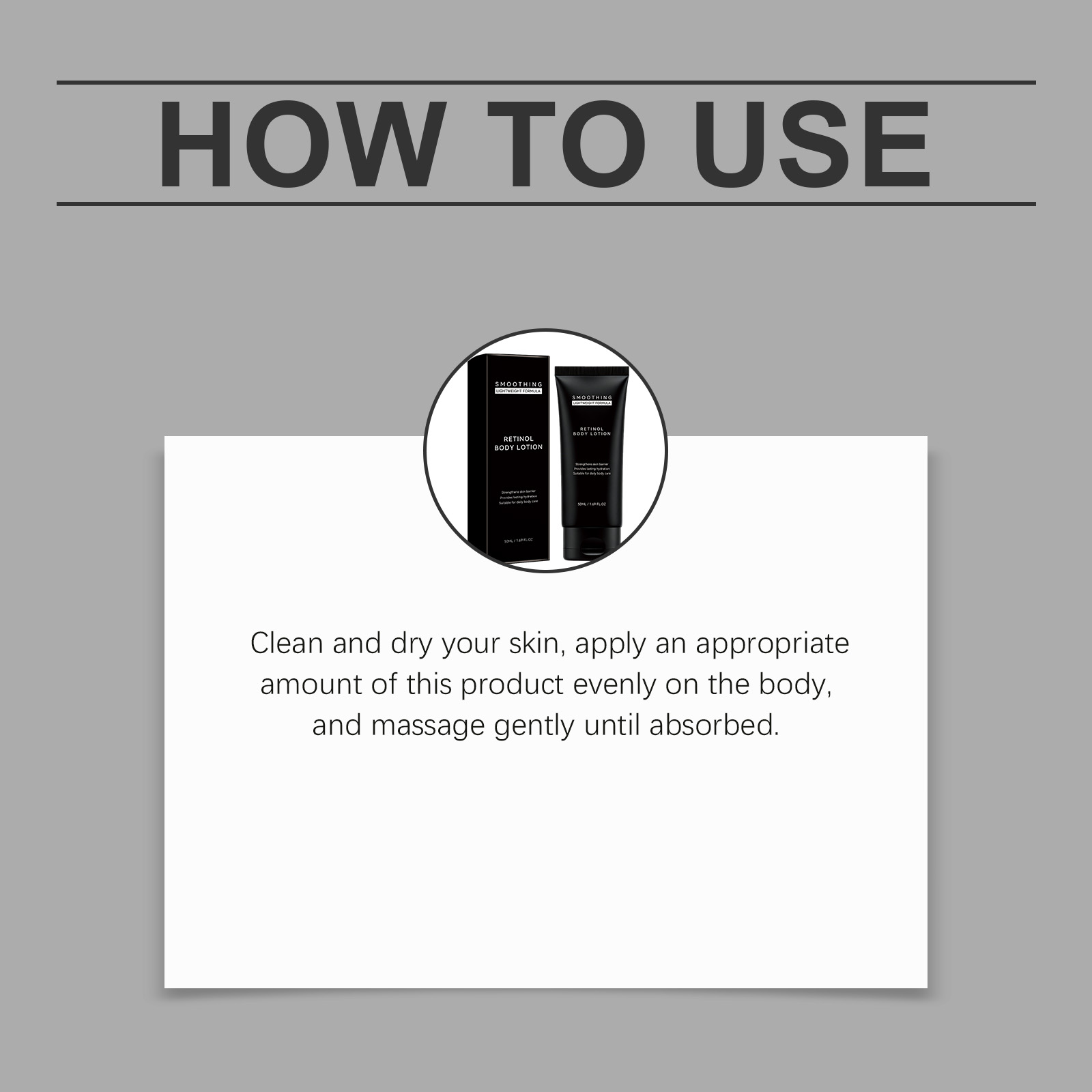 Retinol Skin Renewing Body Lotion Mild Formula Nourish Skin Light Texture Moisturize Daily Body Care