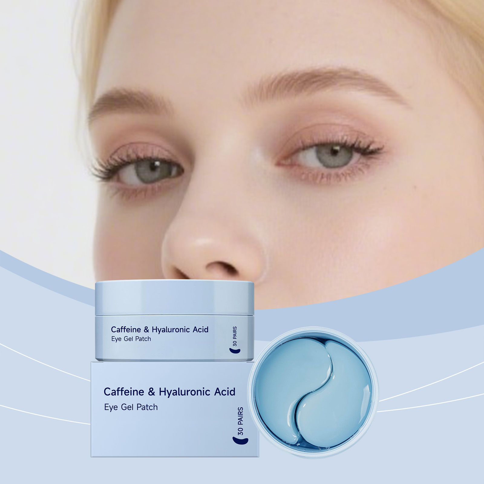 Caffeine Moisturizing Eye Mask Mild Elastic Hydrating Bright Smooth Daily Eye Skin Care