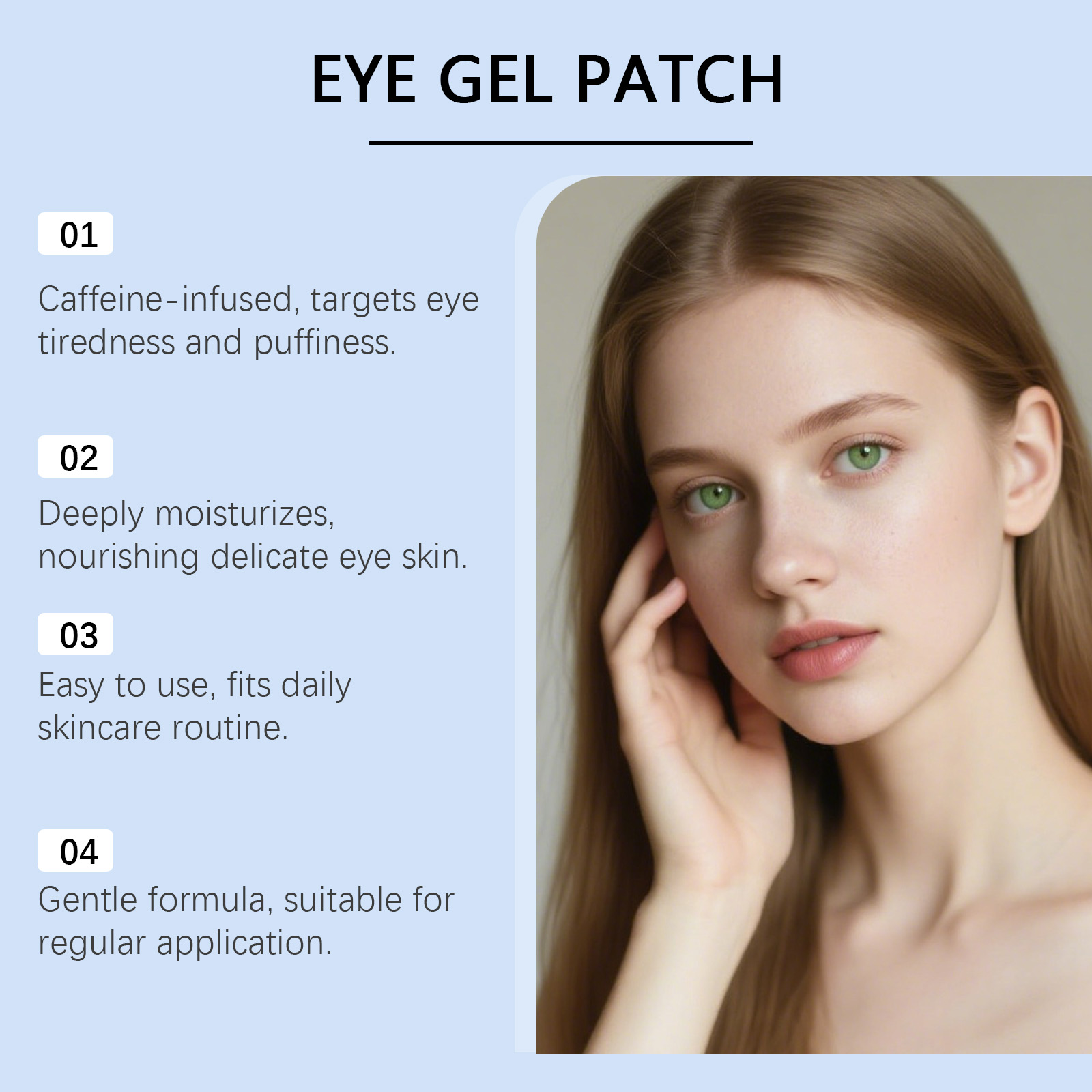 Caffeine Moisturizing Eye Mask Mild Elastic Hydrating Bright Smooth Daily Eye Skin Care