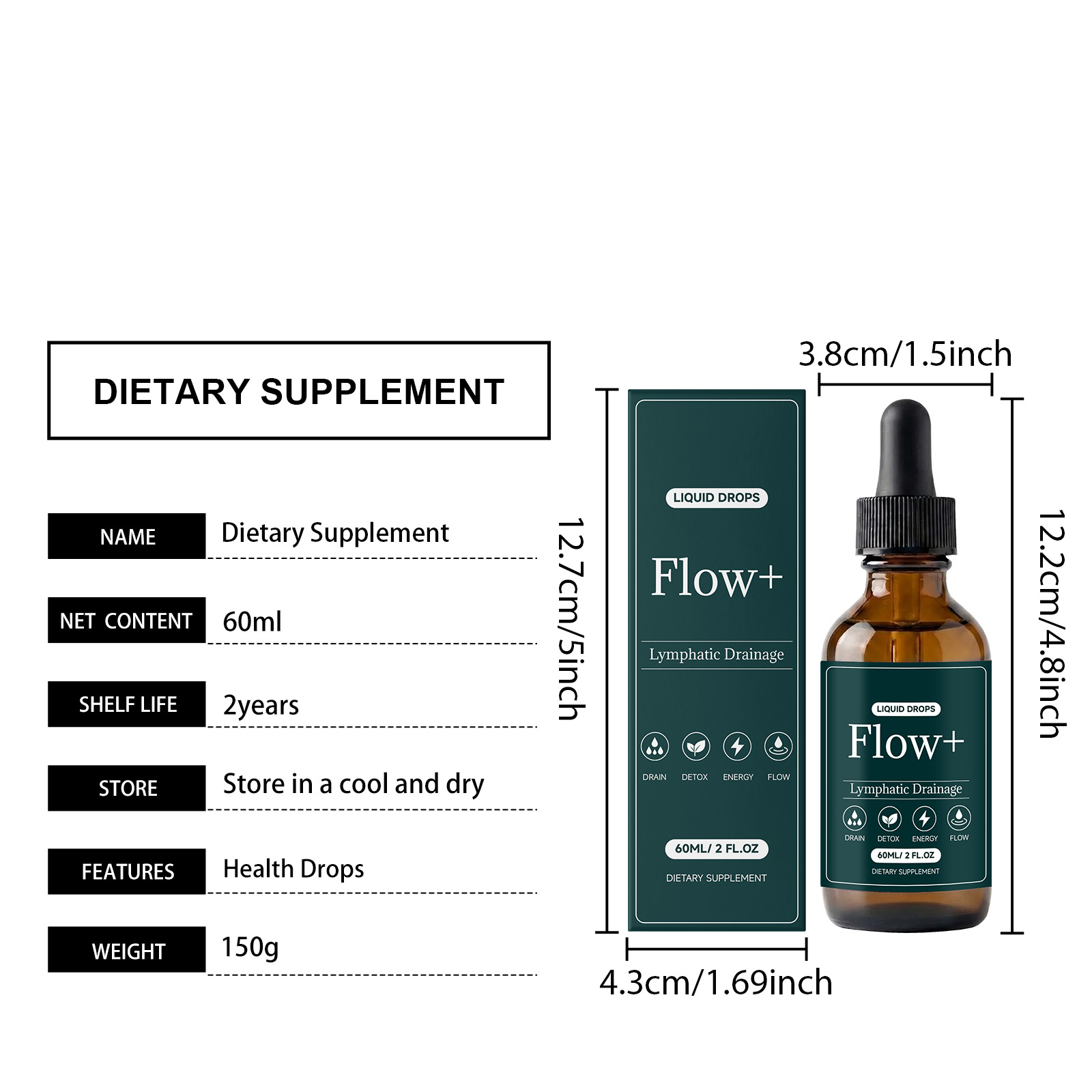 Smooth Bowel Relief Drops Herbal Plant Formula Daily Mild Comfort Care Boost Intestinal Balance Natural Gentle Body Tonic