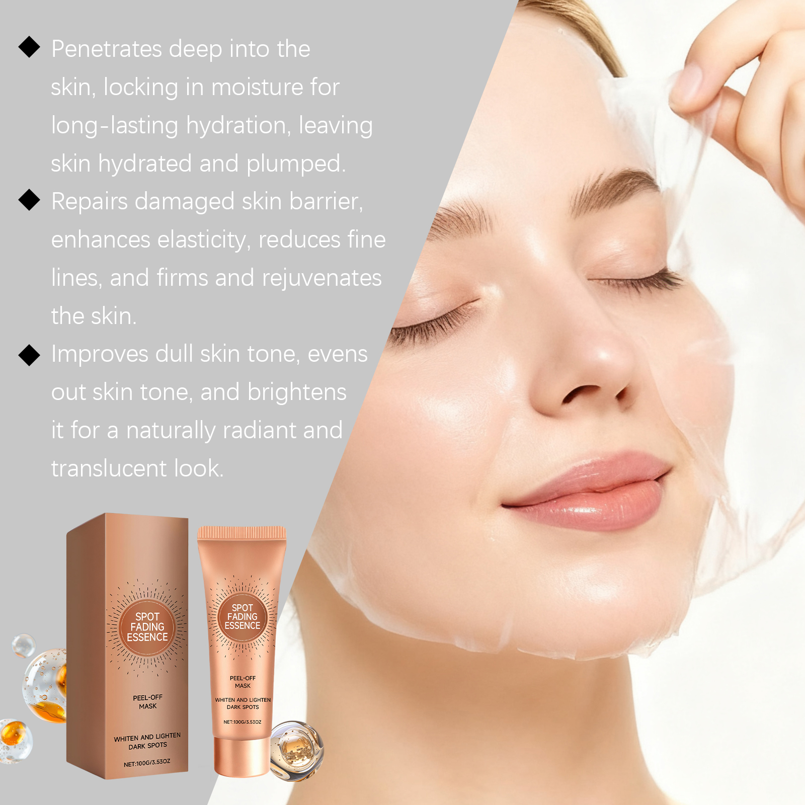 Collagen Peel Off Mask Hydrating Moisturizing Daily Nourishing Gentle Skin Friendly Cleansing Care Facial Skin