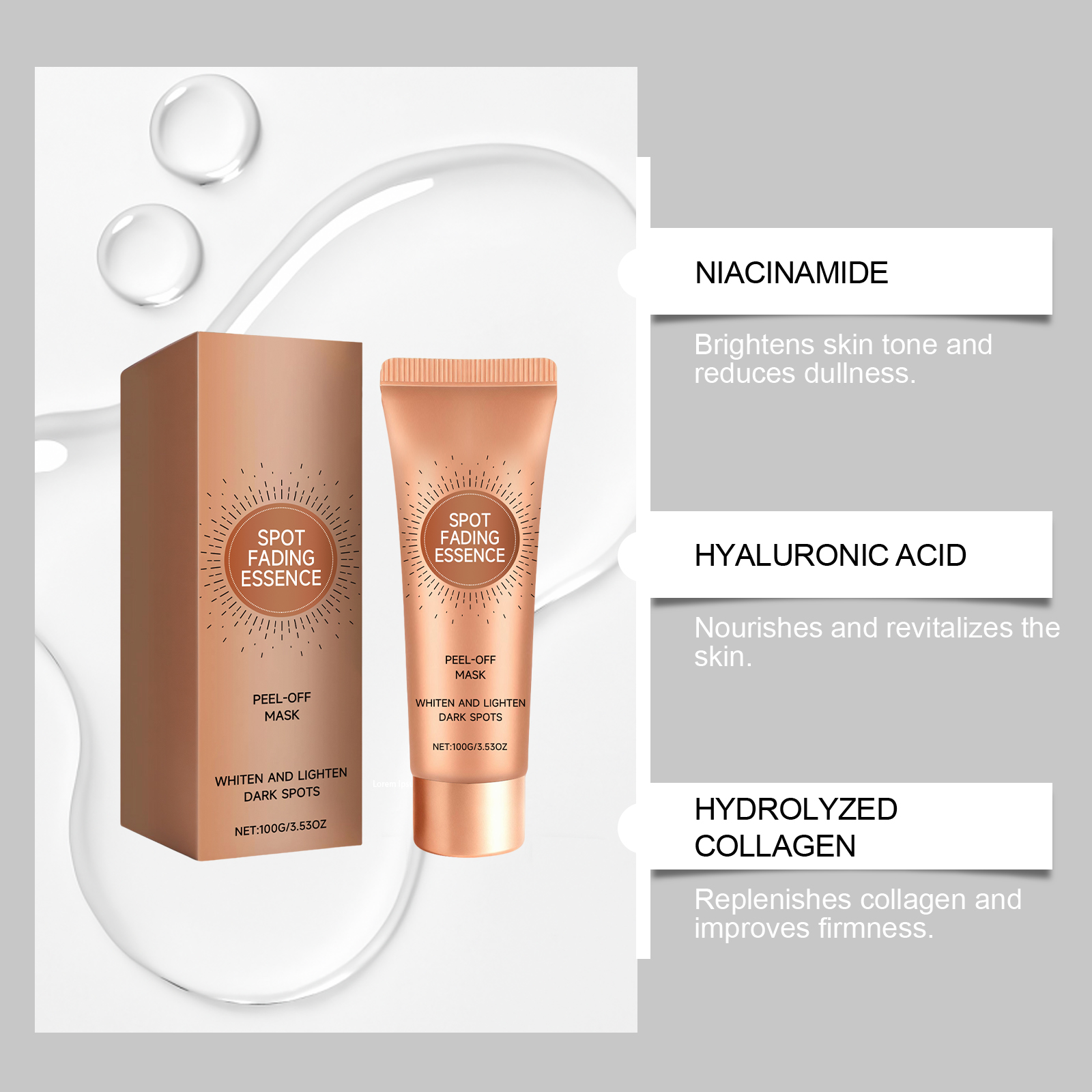 Collagen Peel Off Mask Hydrating Moisturizing Daily Nourishing Gentle Skin Friendly Cleansing Care Facial Skin