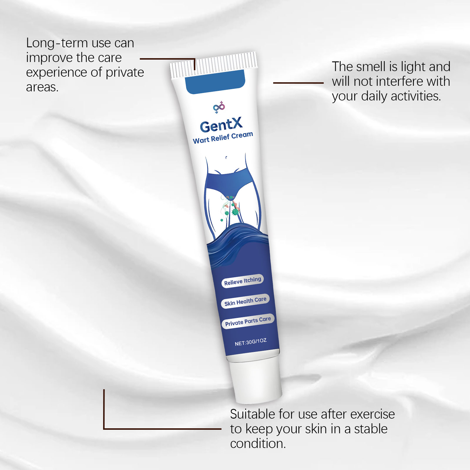 Male Care Cream Mild Nourishing Protect Comfort Daily External For Mens Body Skin Massage