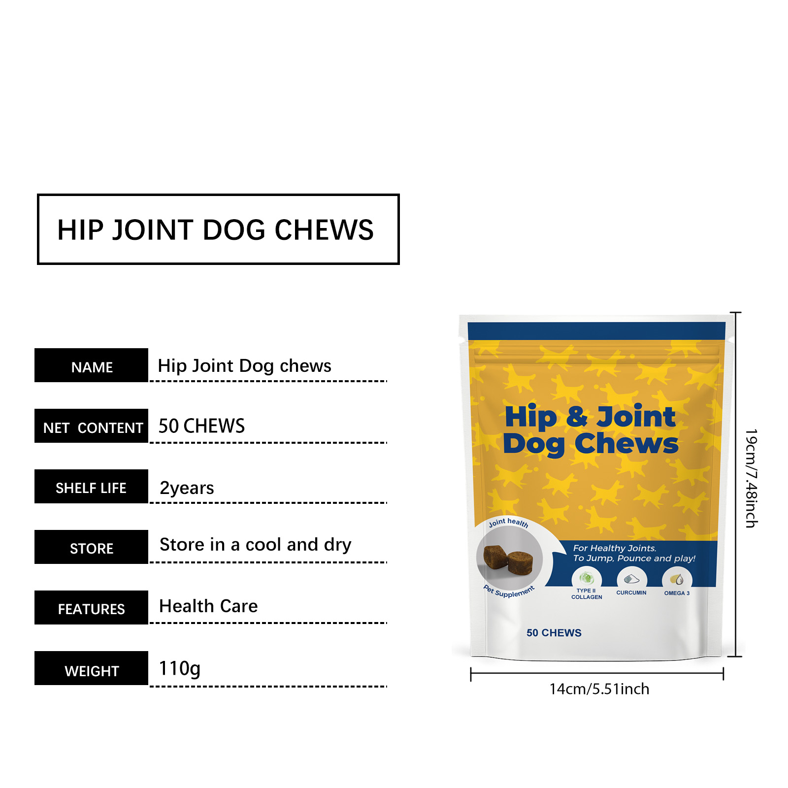 Dog Hip Joint Soft Granules Mild Gentle Comfort Joint Care Daily Maintenance Canine Joint Protection