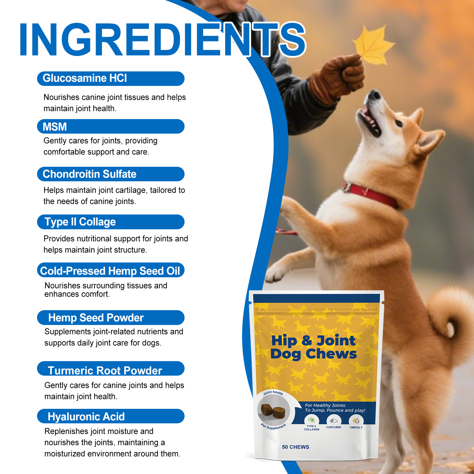 Dog Hip Joint Soft Granules Mild Gentle Comfort Joint Care Daily Maintenance Canine Joint Protection